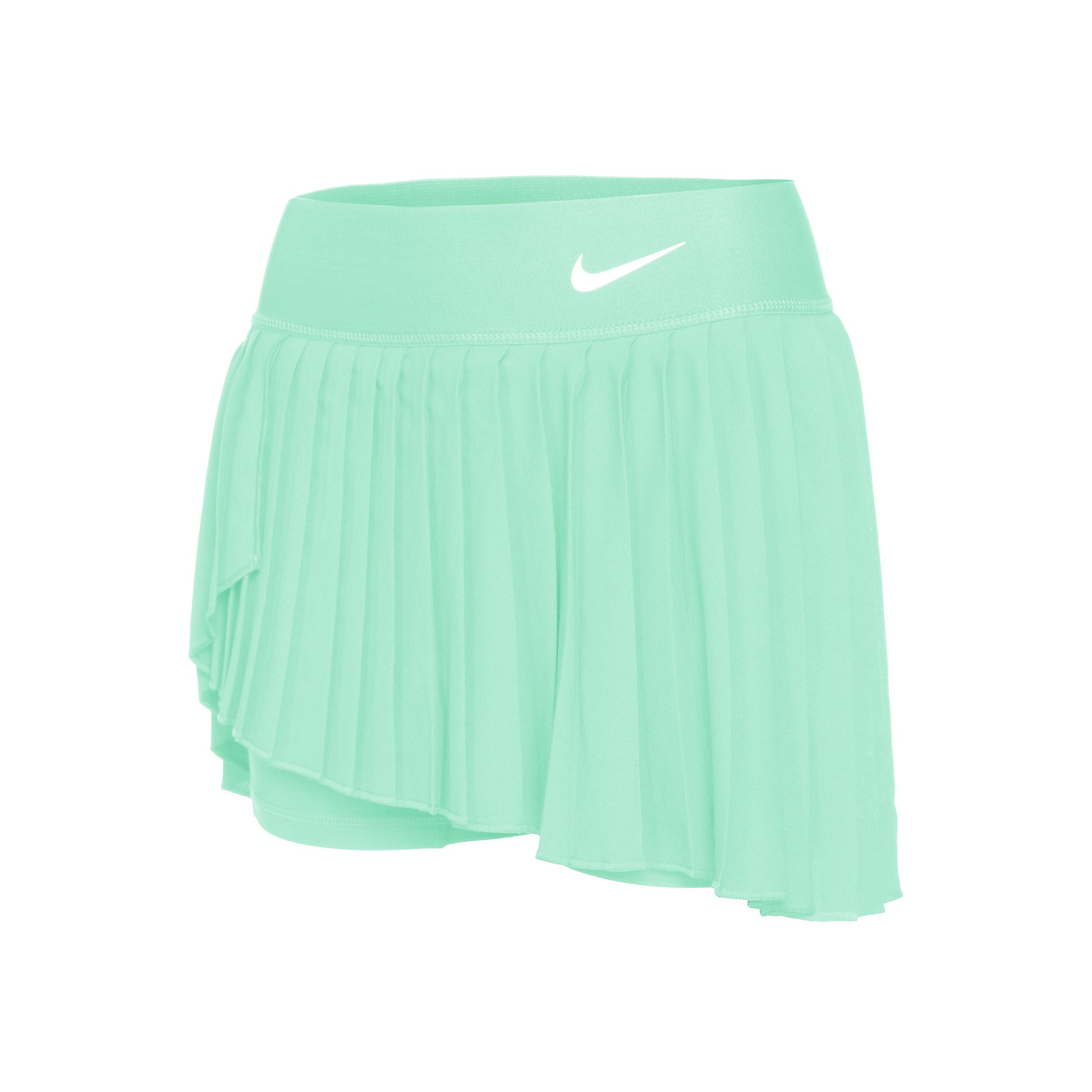 Nike Dri-Fit Court Pleated Rock Damen - mint, weiß