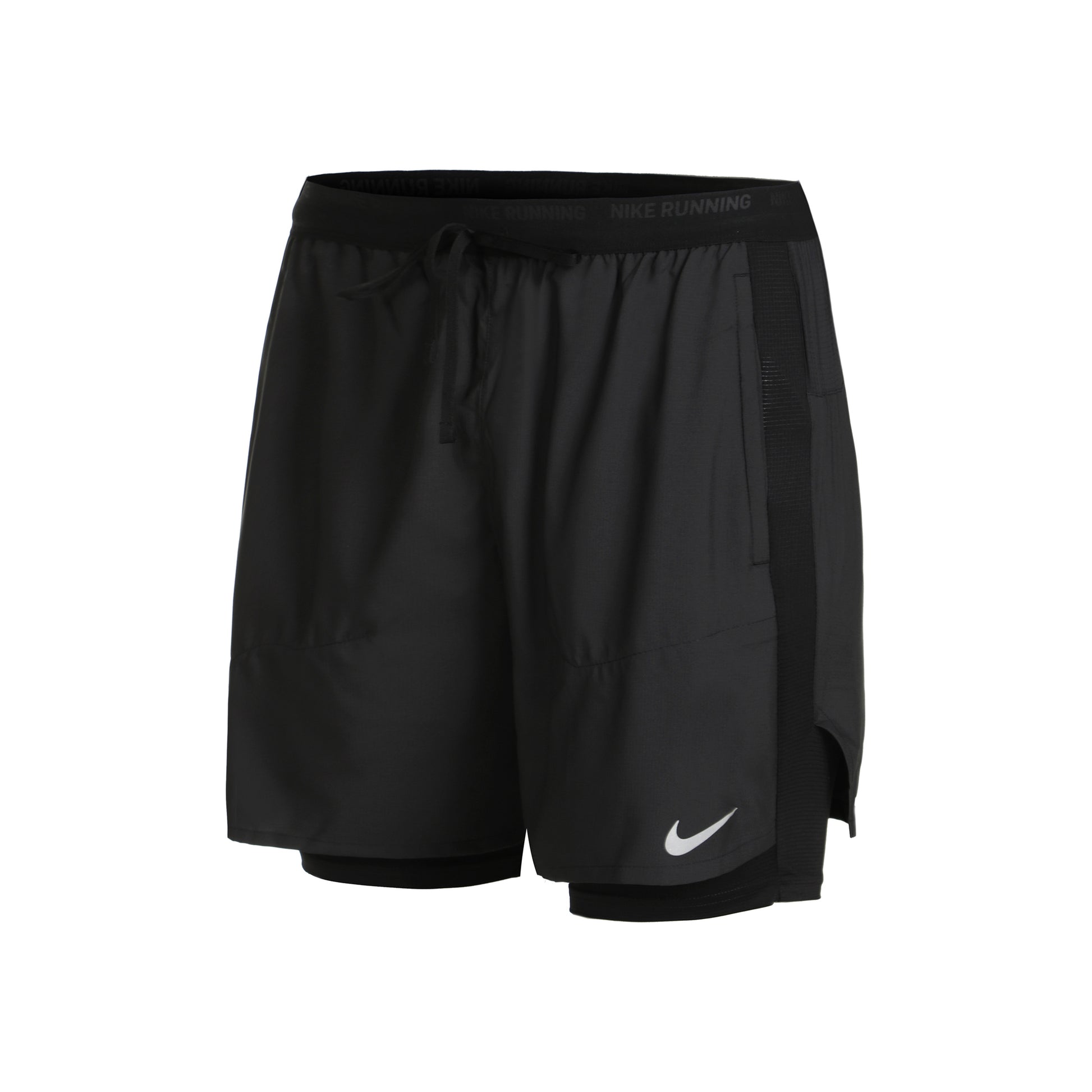 Nike Dri-Fit Stride 2in1 7in Laufshorts Herren-Schwarz,Grau