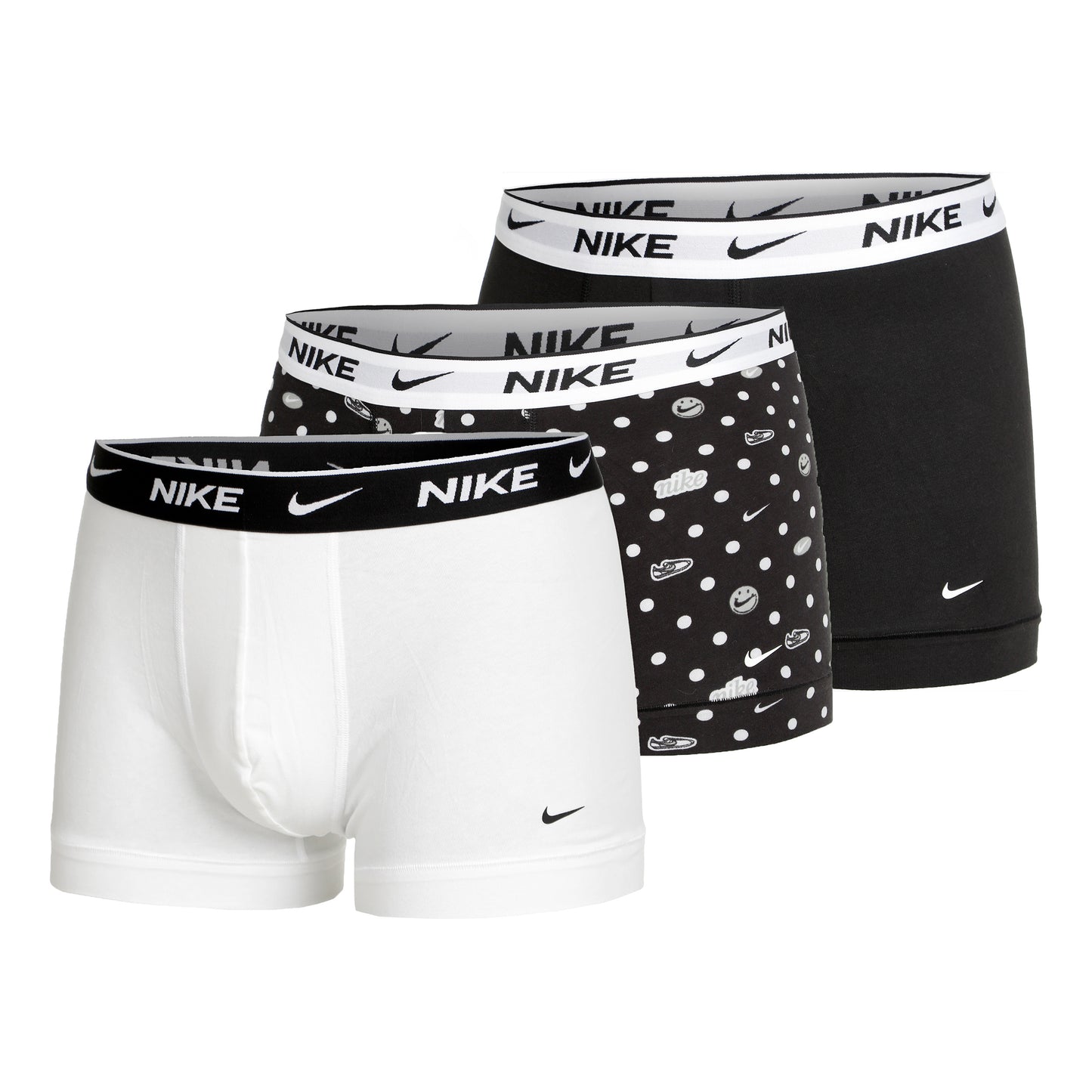 Nike Everyday Cotton Stretch Boxer Short 3er Pack Herren - schwarz, mehrfarbig