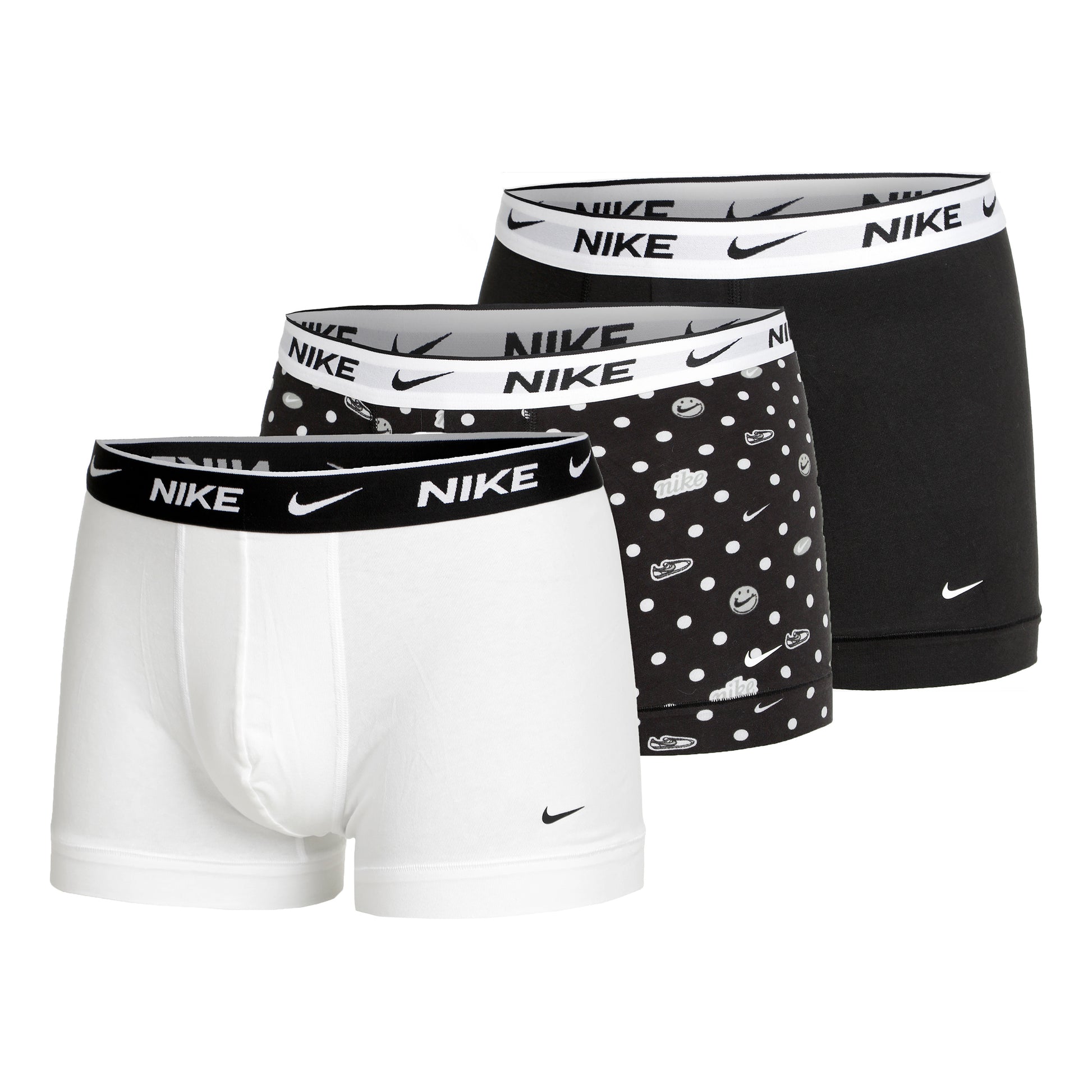 Nike Everyday Cotton Stretch Boxer Short 3er Pack Herren - schwarz, mehrfarbig