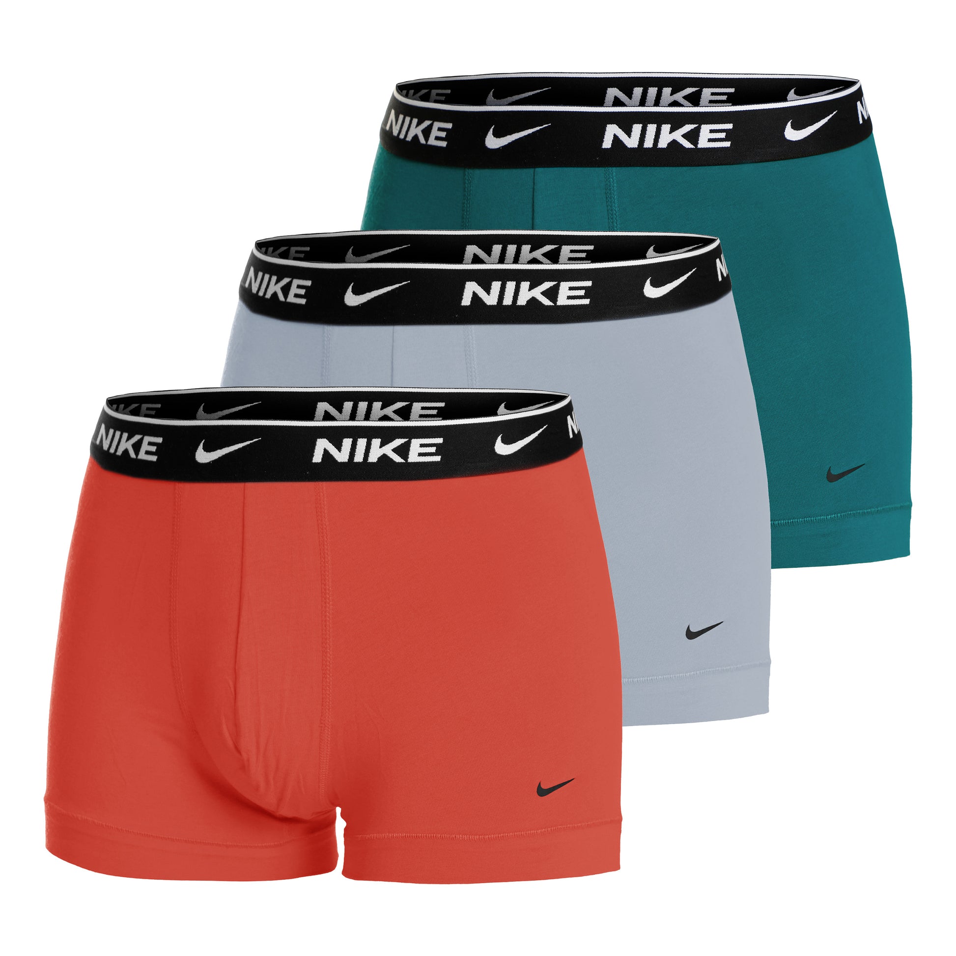 Nike Everyday Stretch Trunk Boxer Short 3er Pack Herren - rot, grau