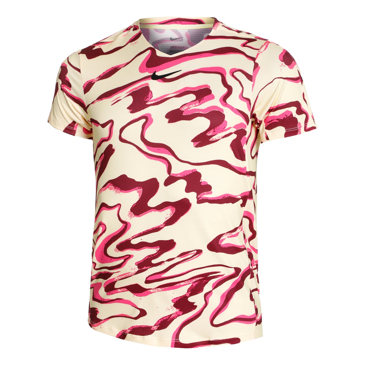 Nike Dri-Fit Court Print T-Shirt Herren - gelb, mehrfarbig