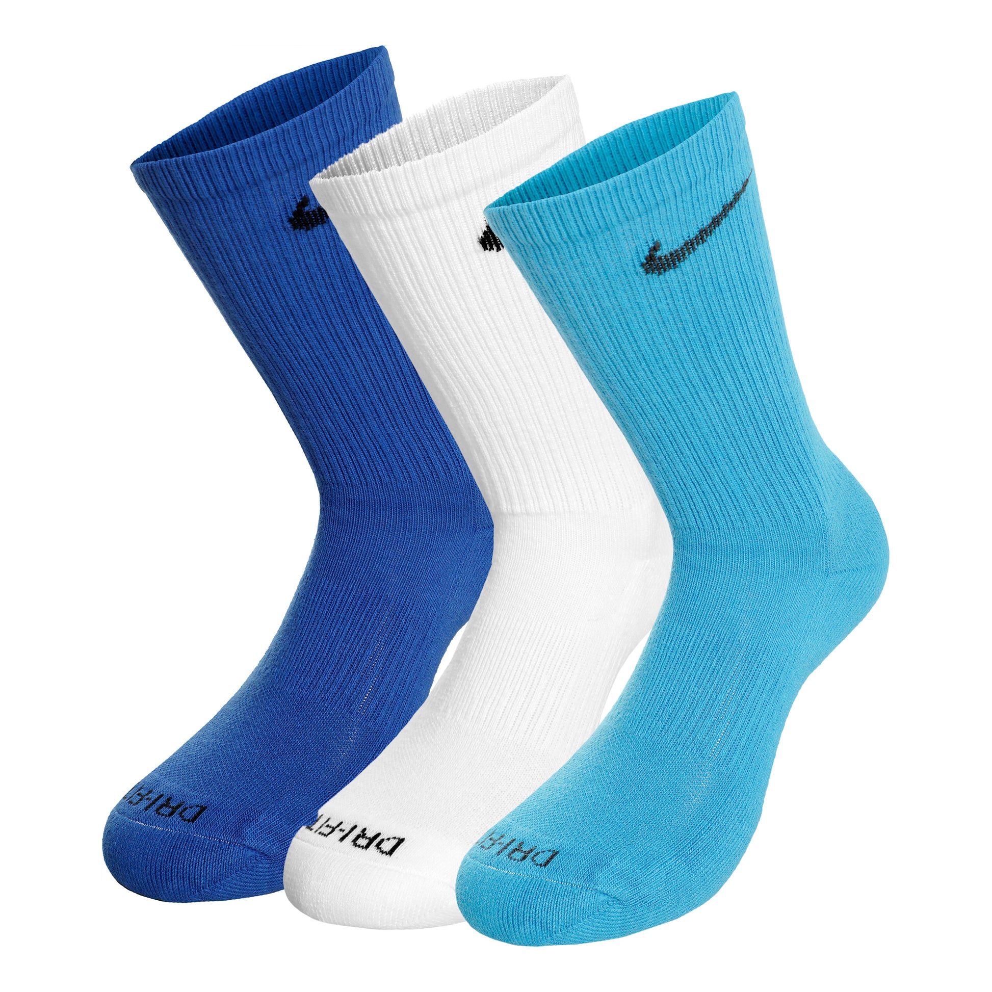 Nike Everyday Plus Cushioned Tennissocken 3er Pack Unisex - blau, weiß