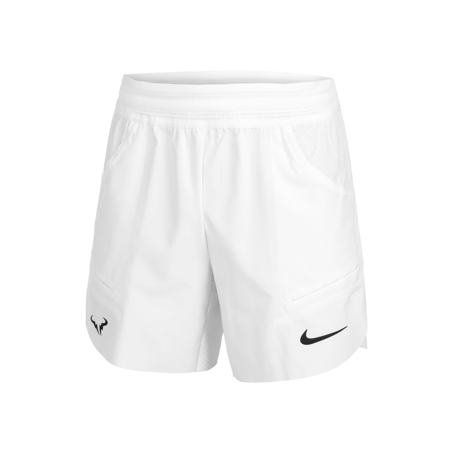 Nike Dri-Fit RAFA 7in Shorts Herren-Weiß,Schwarz