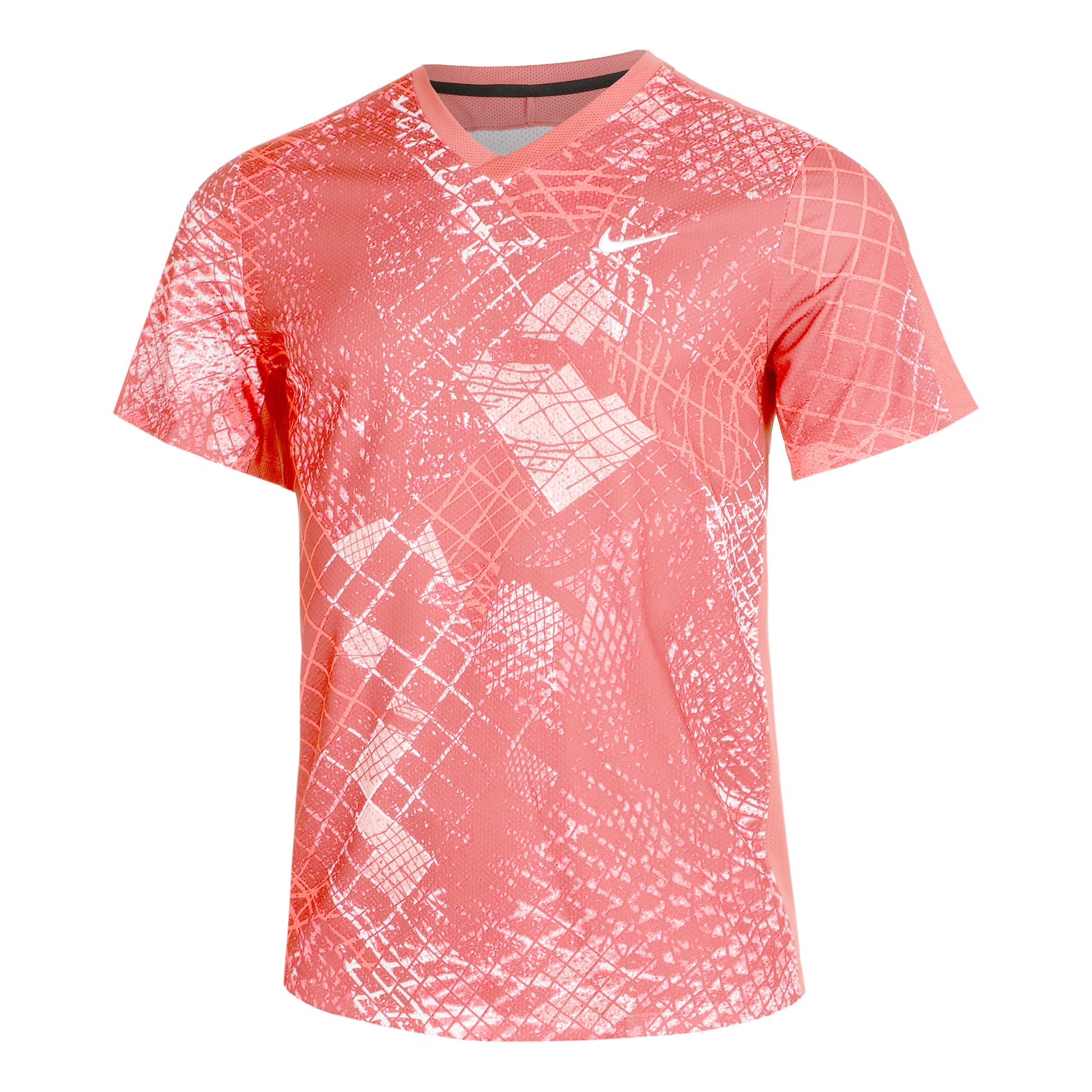 Nike Dri-Fit Court Novelty T-Shirt Herren - orange, weiß