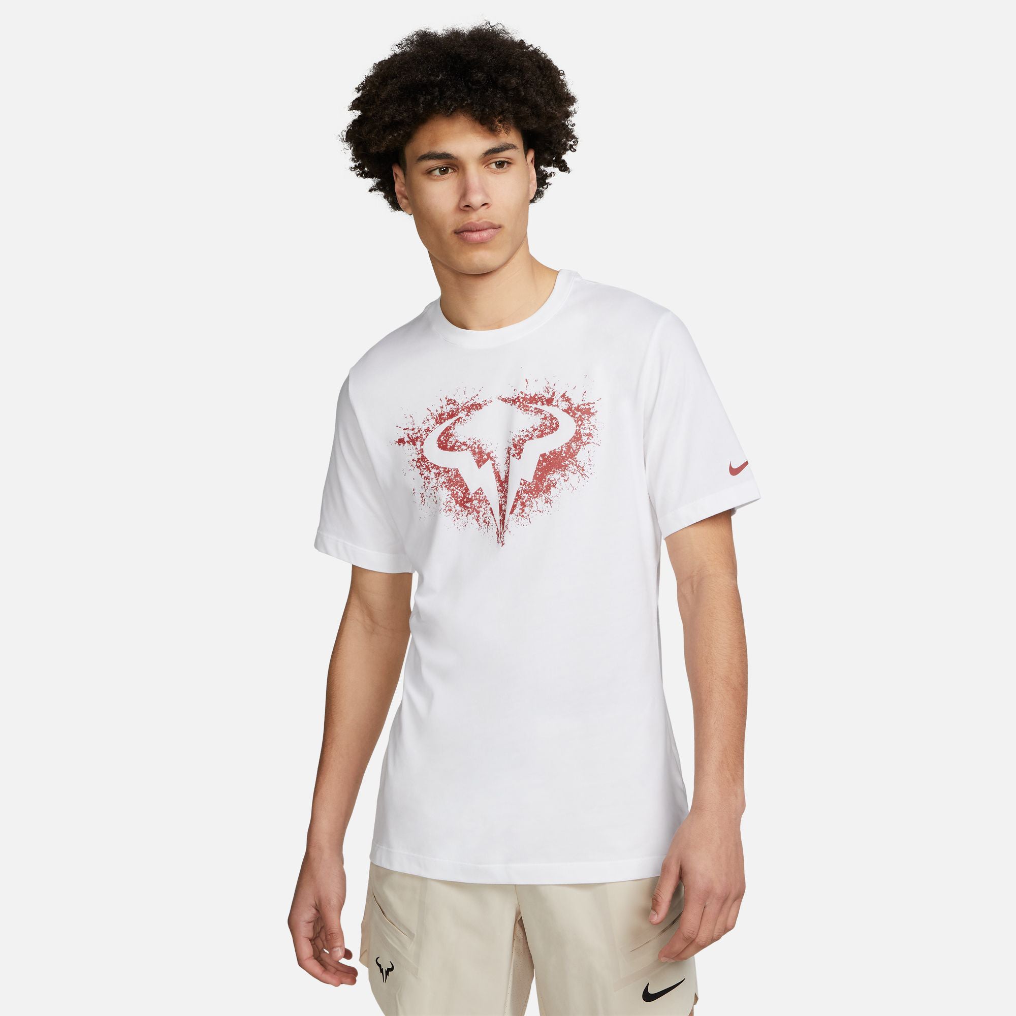 Dri-Fit Rafa Nadal Court SU23 T-Shirt Herren - weiß, mehrfarbig