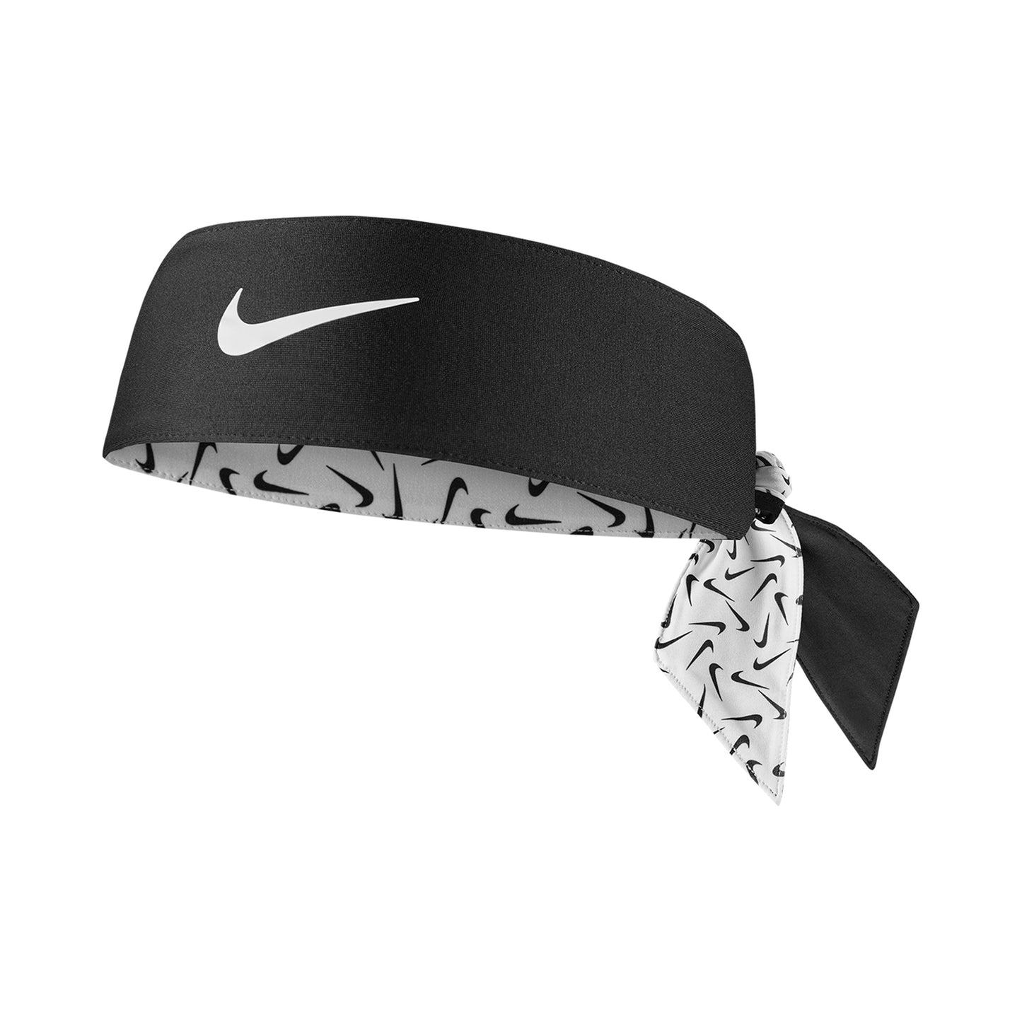 Nike Dri-Fit Head Tie 3.0 Reversible Printed Bandana Unisex - weiß, schwarz