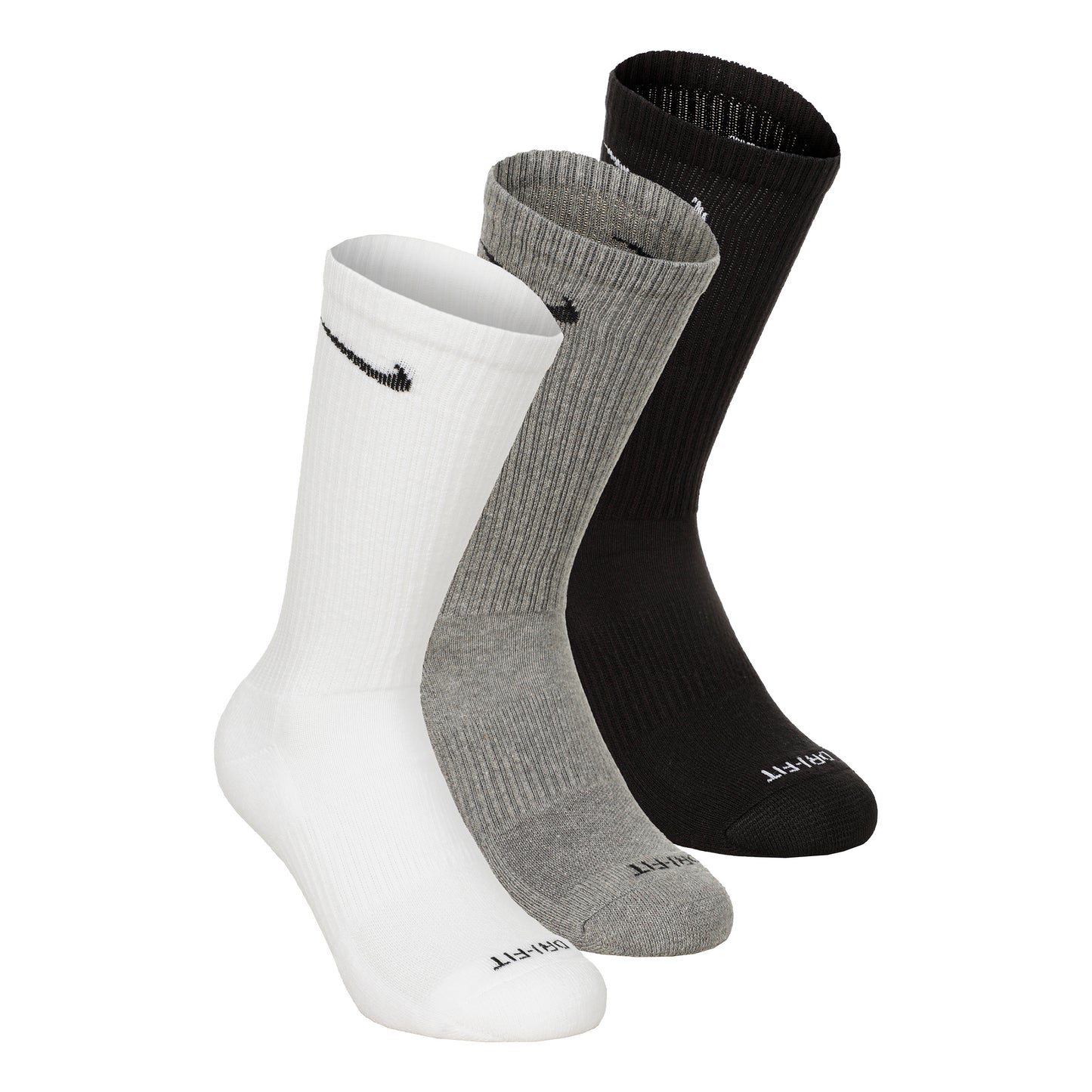 Nike Everyday Plus Cushioned Tennissocken 3er Pack Unisex - weiß, grau