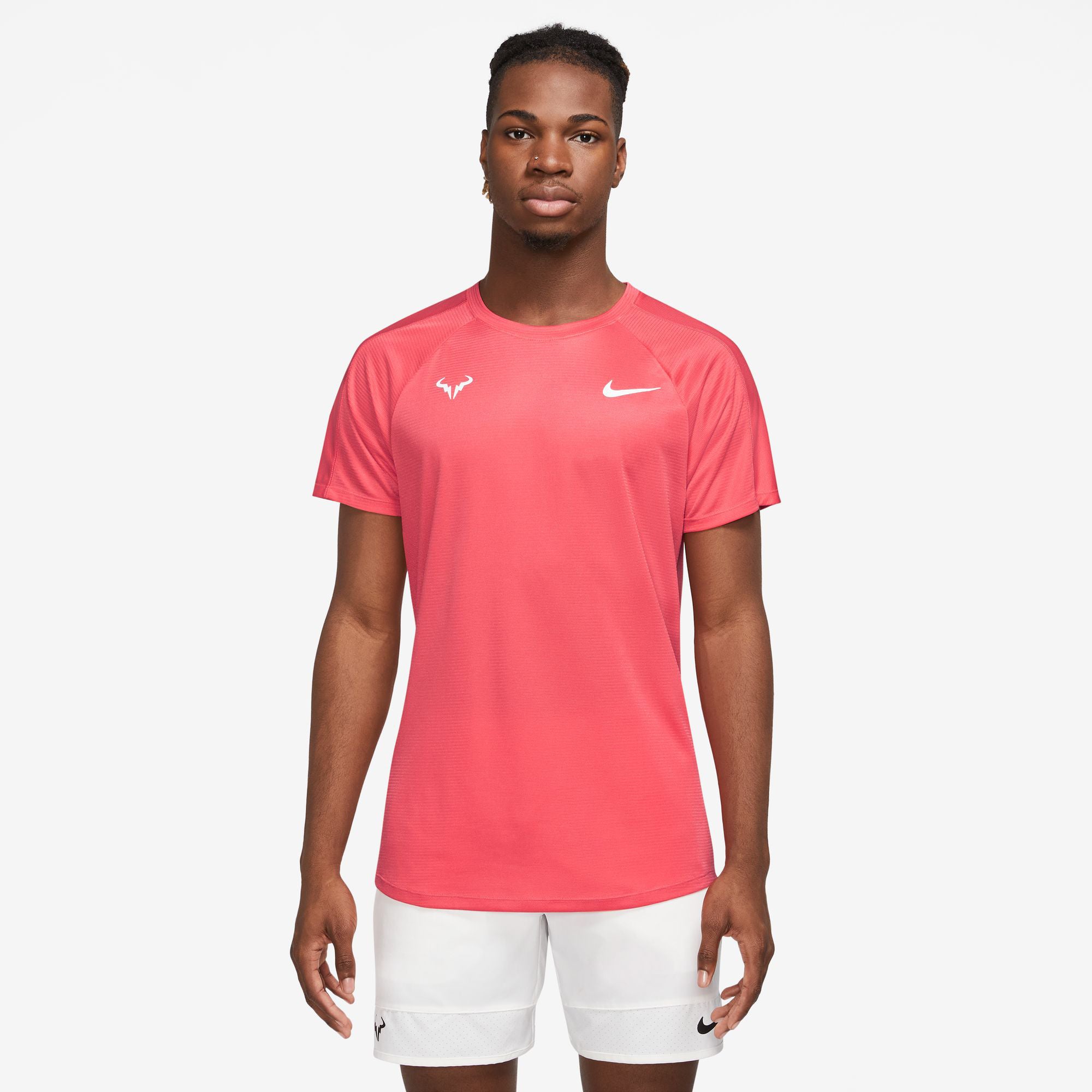 Dri-Fit RAFA MNK Challenger T-Shirt Herren - koralle, | Tennis-Point