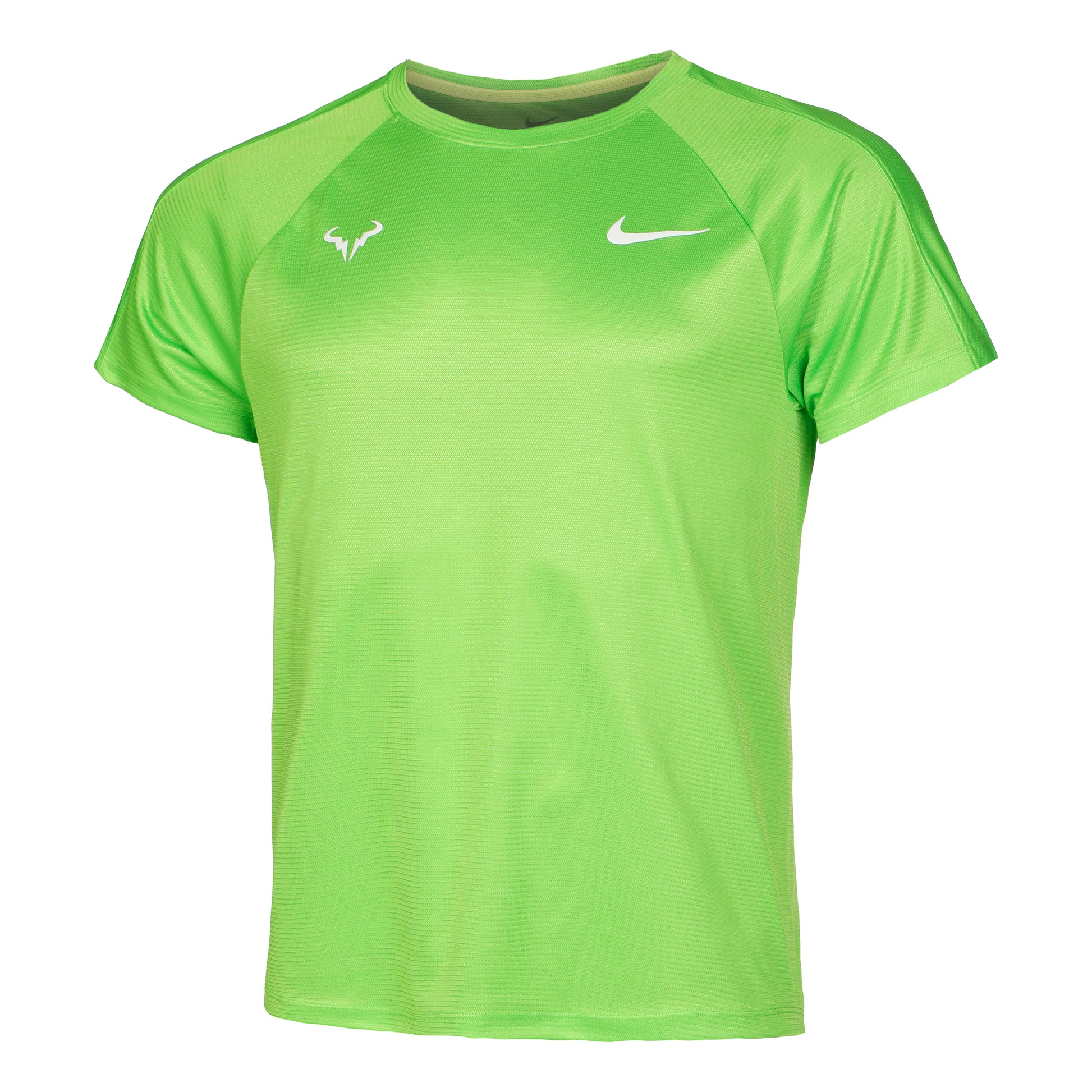 Nike Dri-Fit RAFA MNK Challenger T-Shirt Herren - neongrün,