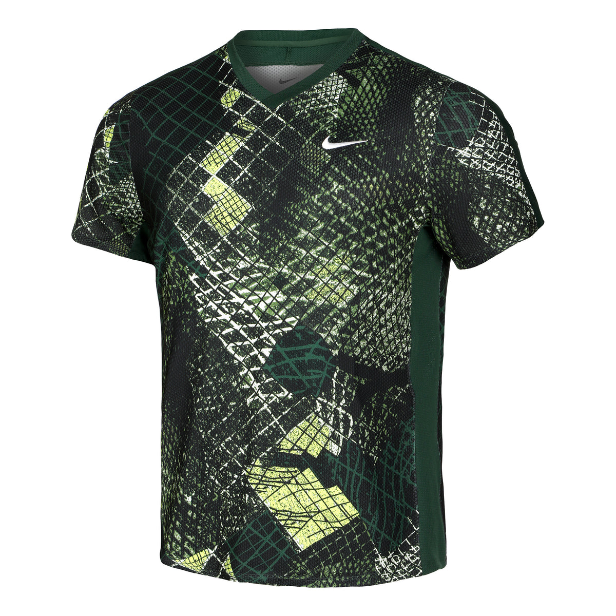 Nike Dri-Fit Court Novelty T-Shirt Herren - dunkelgrün, mehrfarbig
