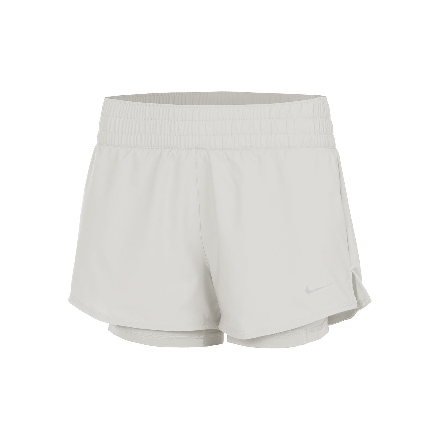Nike Dri-Fit One Mid Rise 2in1 3in Shorts Damen - creme,
