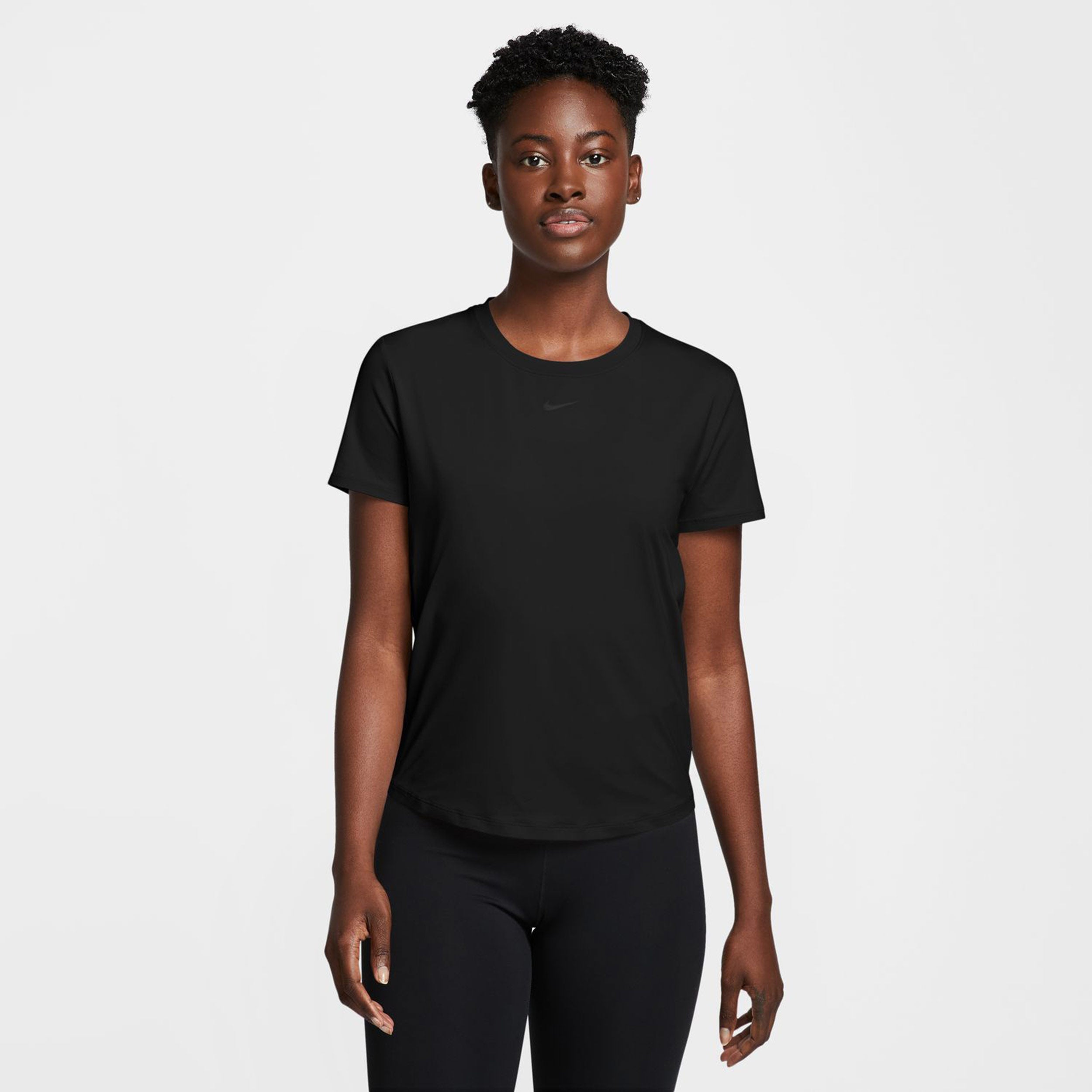 Nike One Classic Dri-Fit T-Shirt Damen-Schwarz