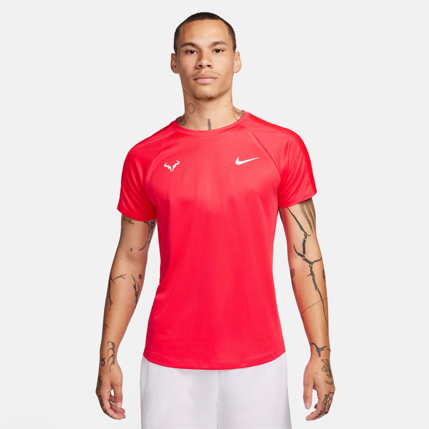 Nike Dri-Fit RAFA MNK Challenger T-Shirt Herren - dunkelrot,