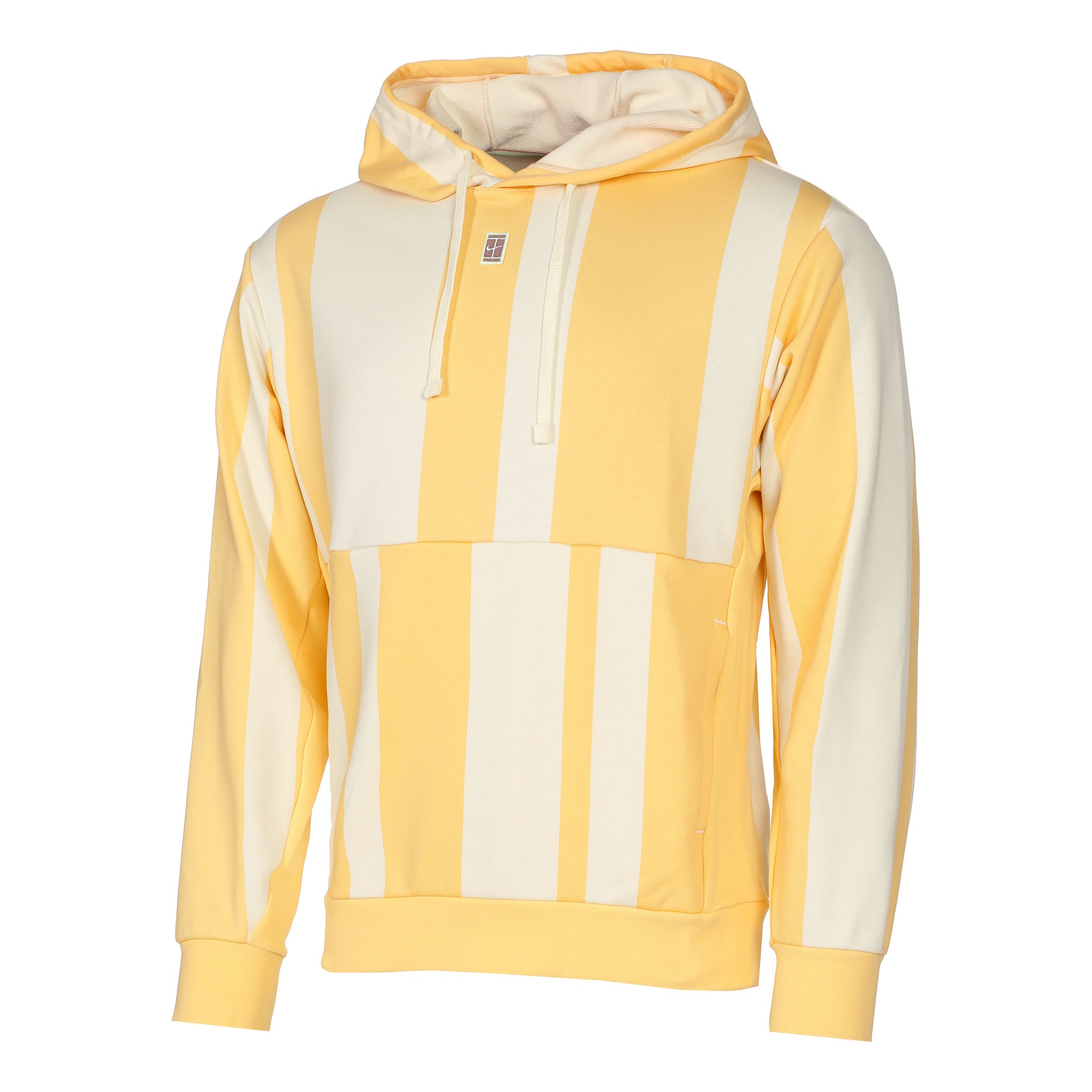 Nike Court Dri-Fit Heritage Fleece Hoody Herren - goldgelb, creme