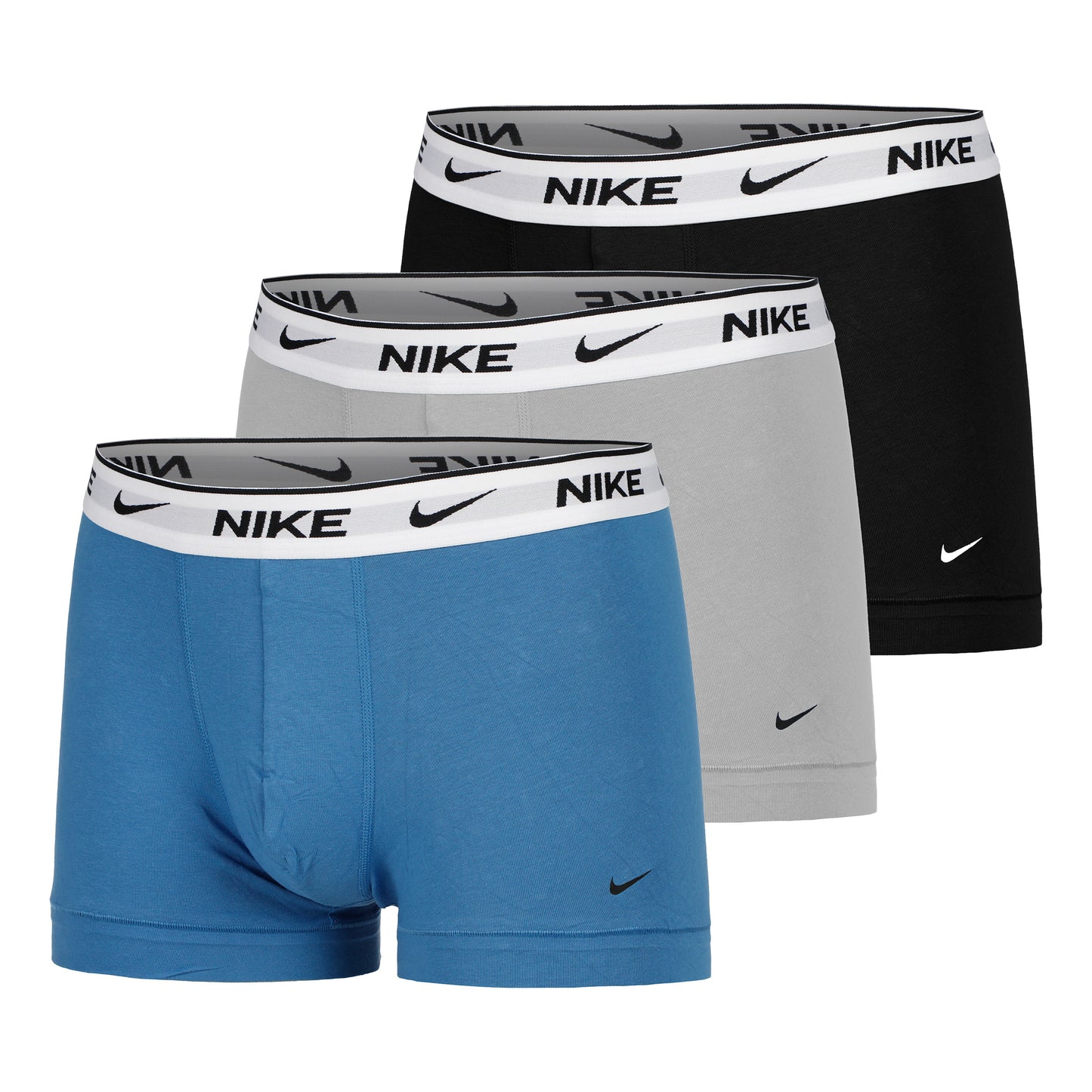 Nike Everyday Stretch Trunk Boxer Short 3er Pack Herren - blau, grau