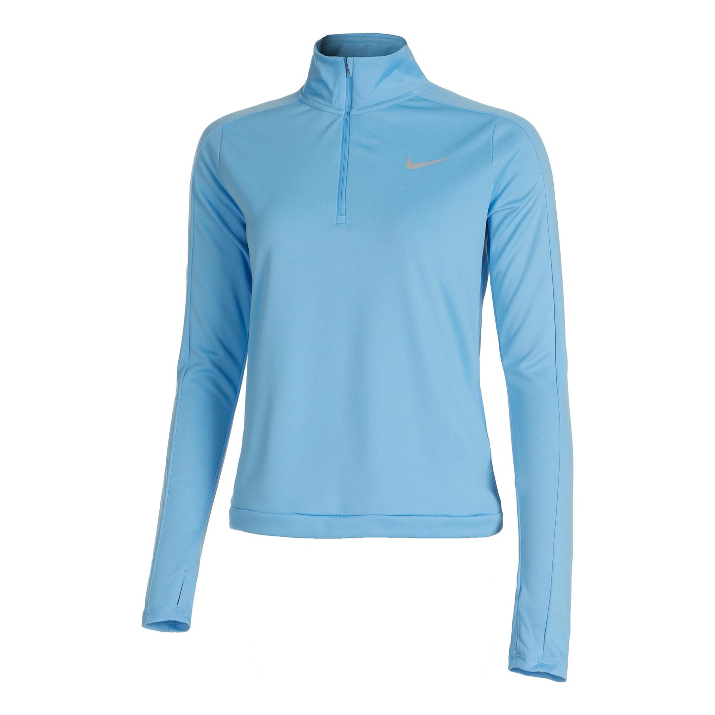 Nike Dri-Fit Pacer 1/4-Zip Longsleeve Damen - hellblau,