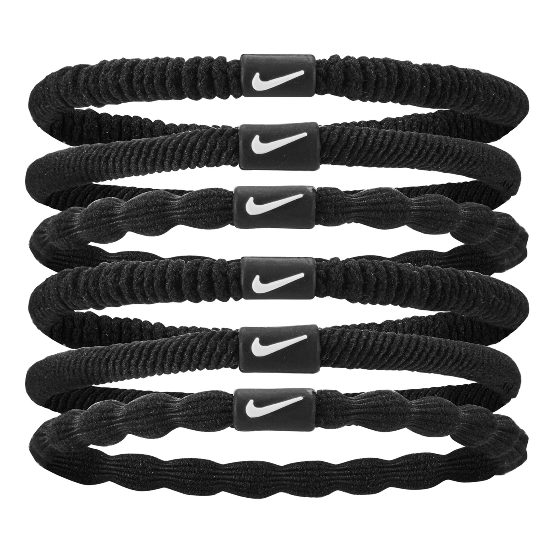 Nike Flex Haarband 6er Pack-Schwarz,Weiß