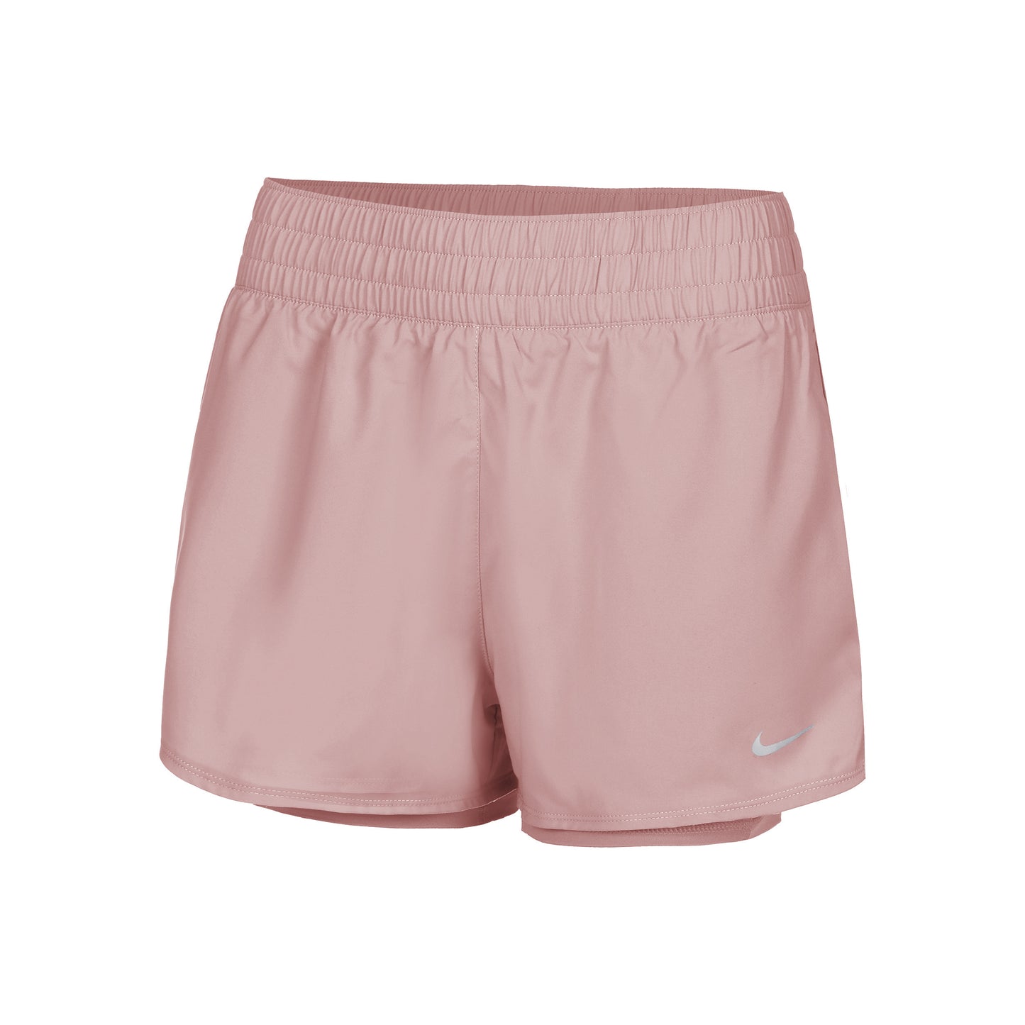 Nike Dri-Fit One High Rise 2in1 3in Shorts Damen - altrosa