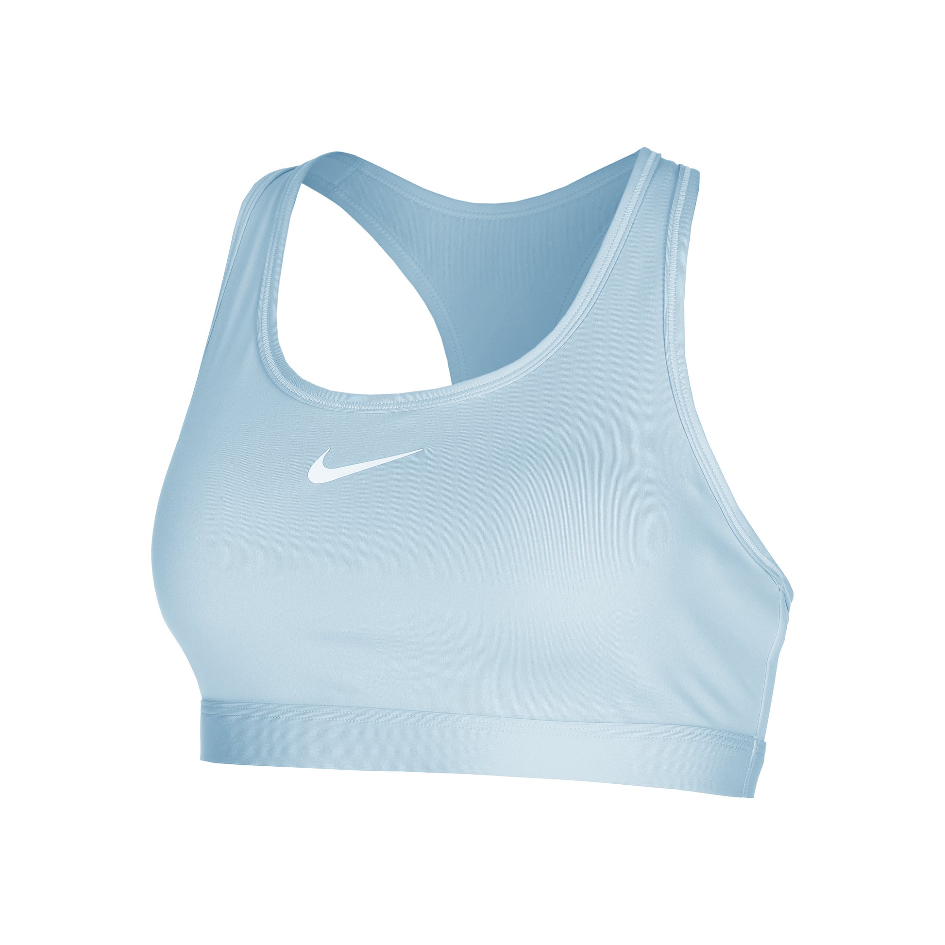 Nike Swoosh Medium Sport-BH Damen - hellblau,