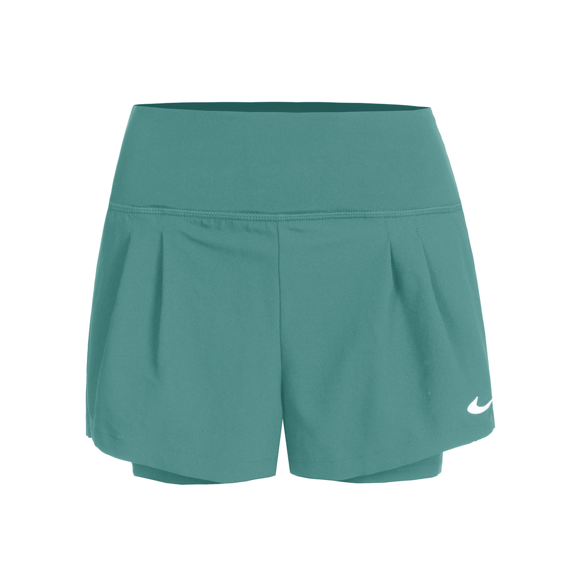 Nike Court Dri-Fit Advantage Shorts Damen - dunkelgrün,