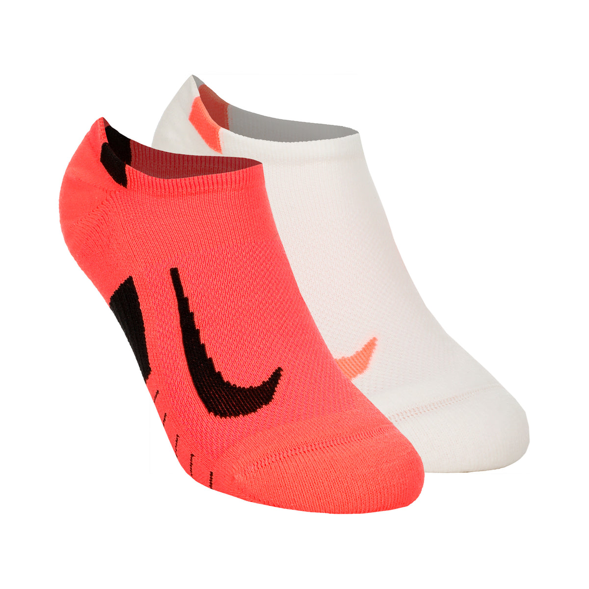 Nike Dri-Fit Multiplier No-Show Socks Laufsocken 2er Pack Unisex - rot, creme