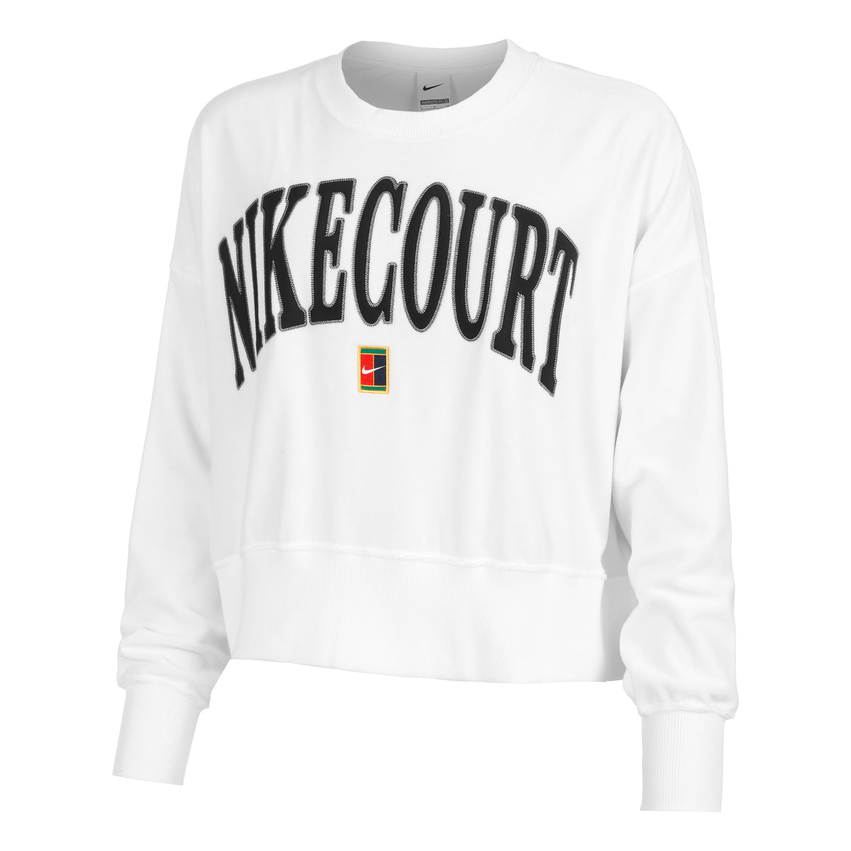 Nike Court Heritage Fleece OOS GFX Sweatshirt Damen - weiß,