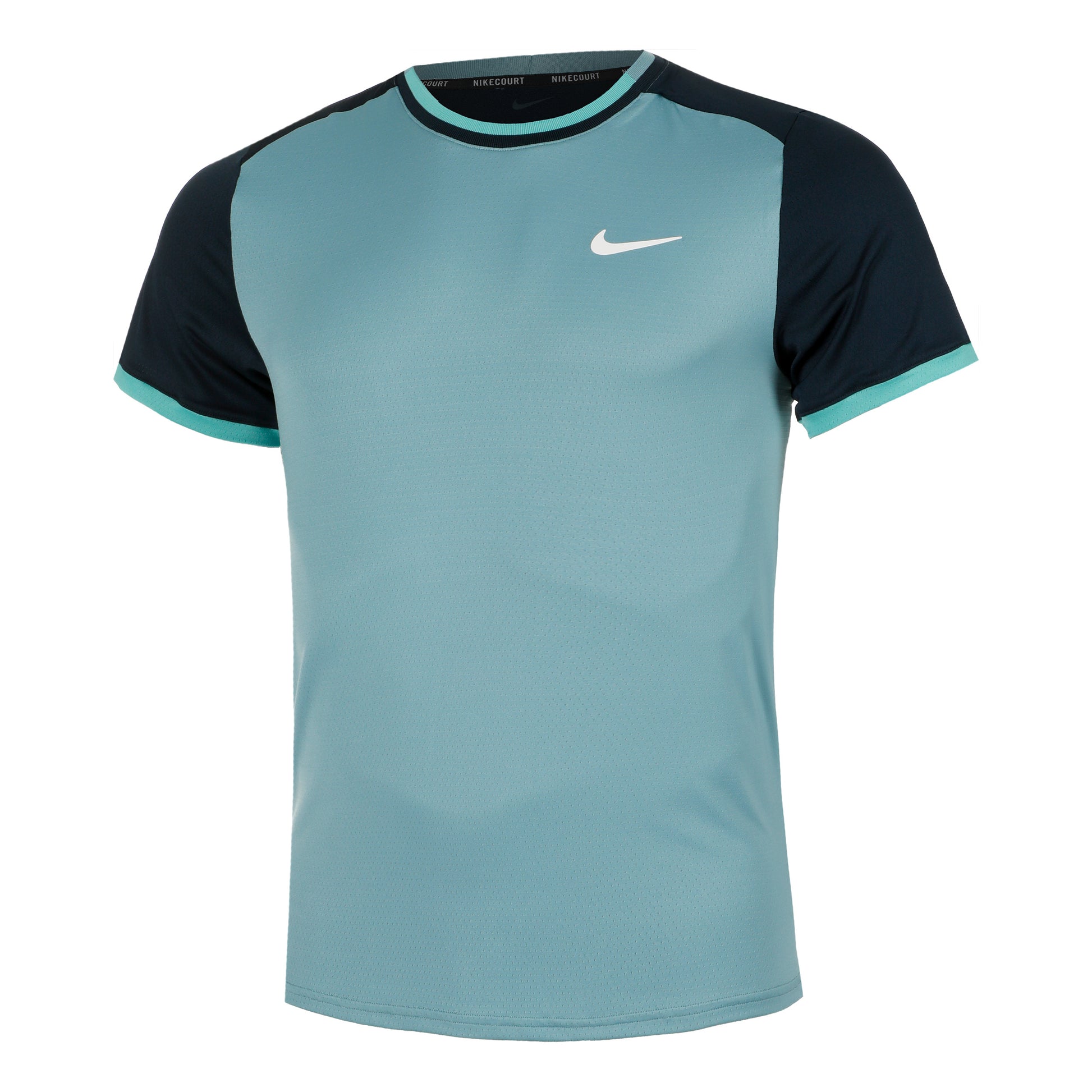 Nike Court Dri-Fit Advantage T-Shirt Herren - blaugrau,