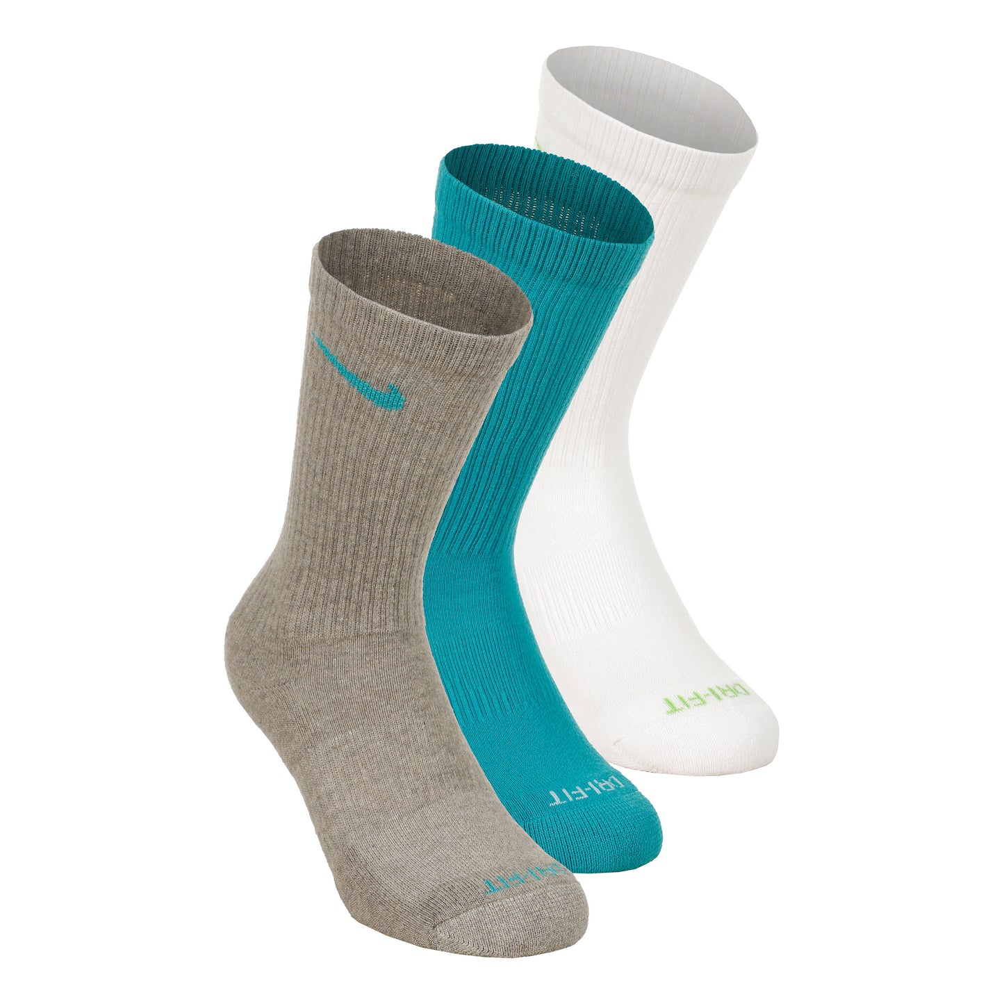 Nike Everyday Plus Cushioned Tennissocken 3er Pack Unisex - grau, türkis