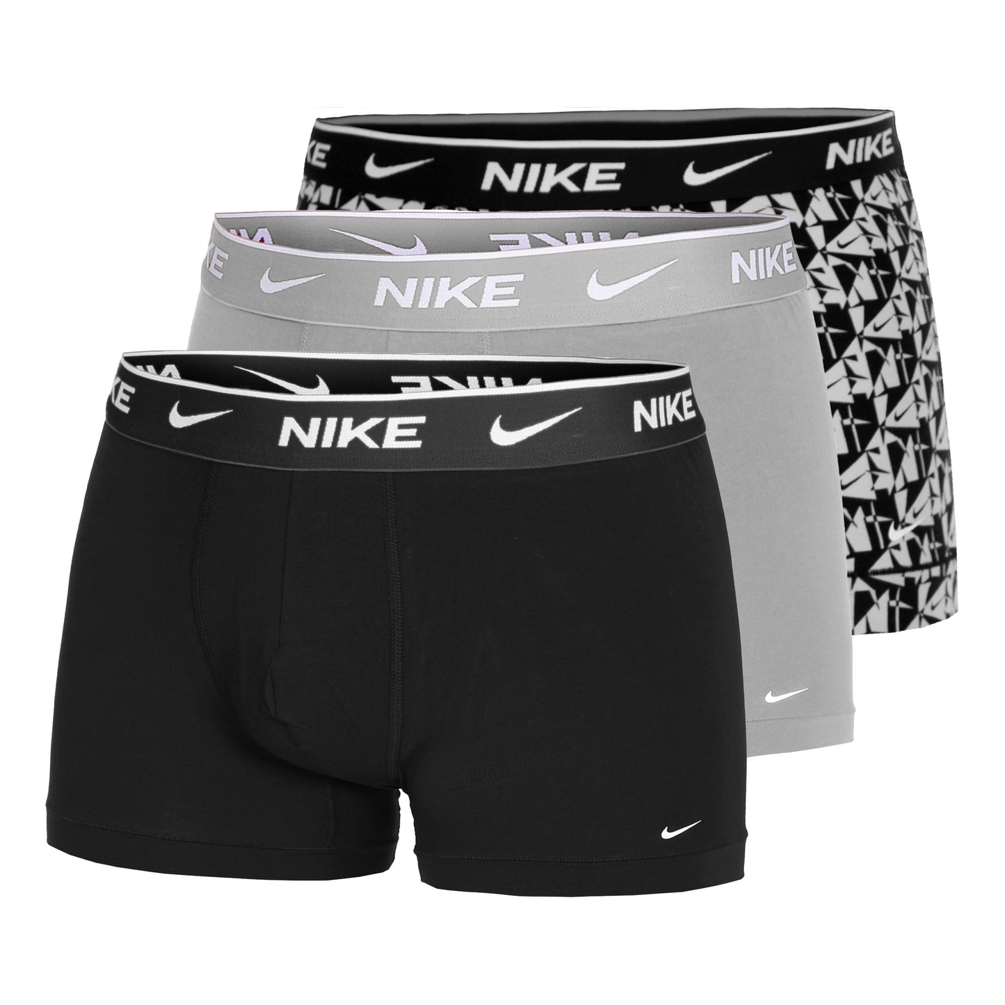 Nike Everyday Stretch Trunk Boxer Short 3er Pack Herren - mehrfarbig, hellgrau