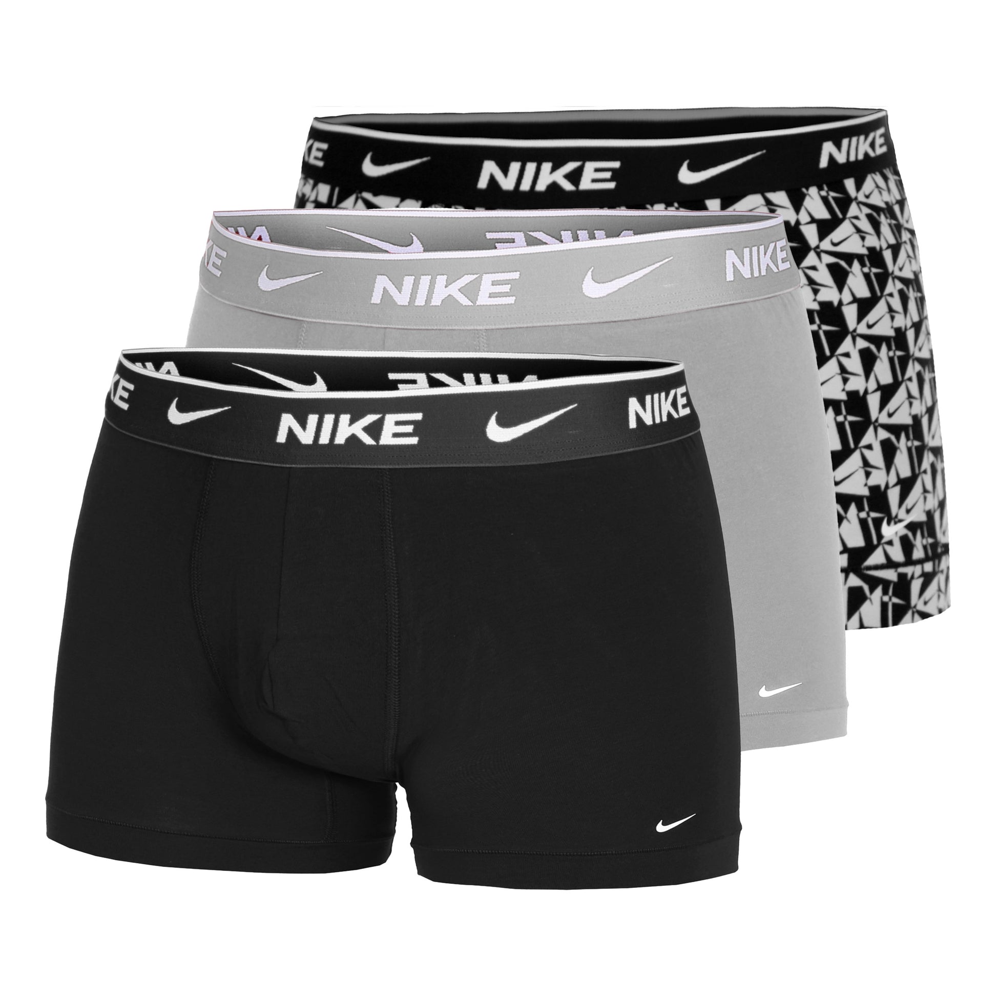 Nike Everyday Stretch Trunk Boxer Short 3er Pack Herren - mehrfarbig, hellgrau