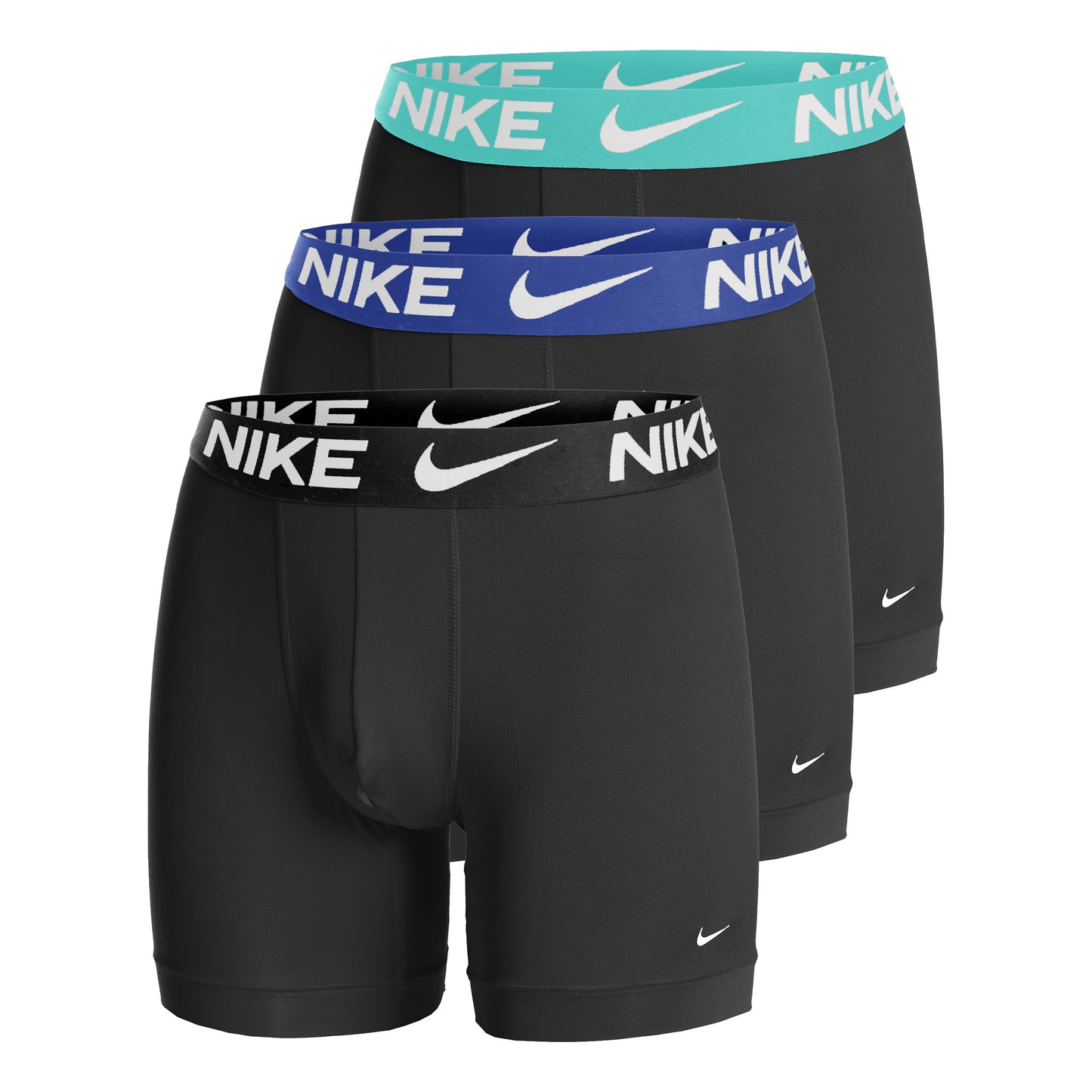 Nike Essential Micro Boxer Short 3er Pack Herren - dunkelgrau, türkis