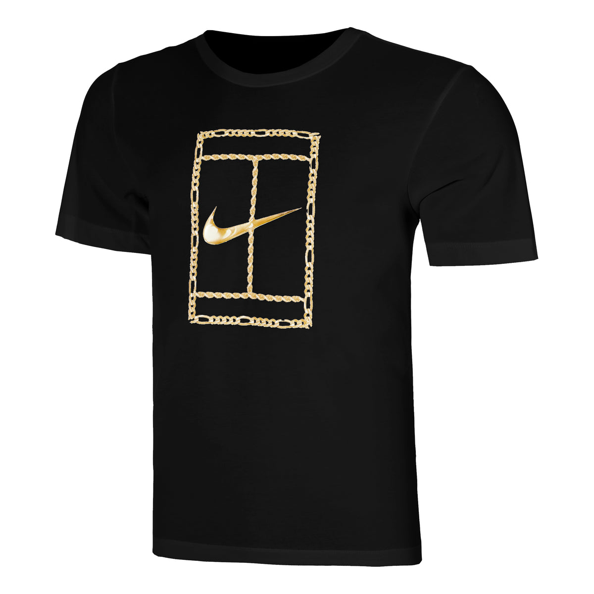 Nike Court Dri-Fit Heritage T-Shirt Herren - schwarz,