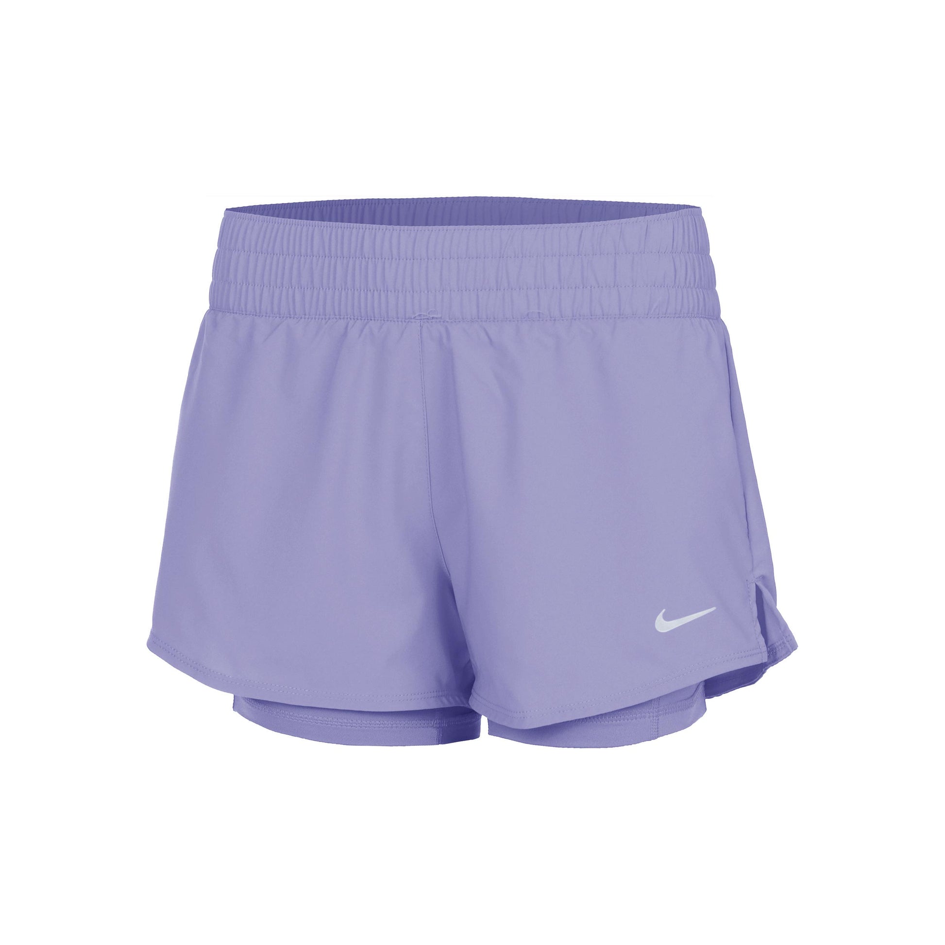 Nike Dri-Fit One Mid Rise 2in1 3in Shorts Damen - lila,
