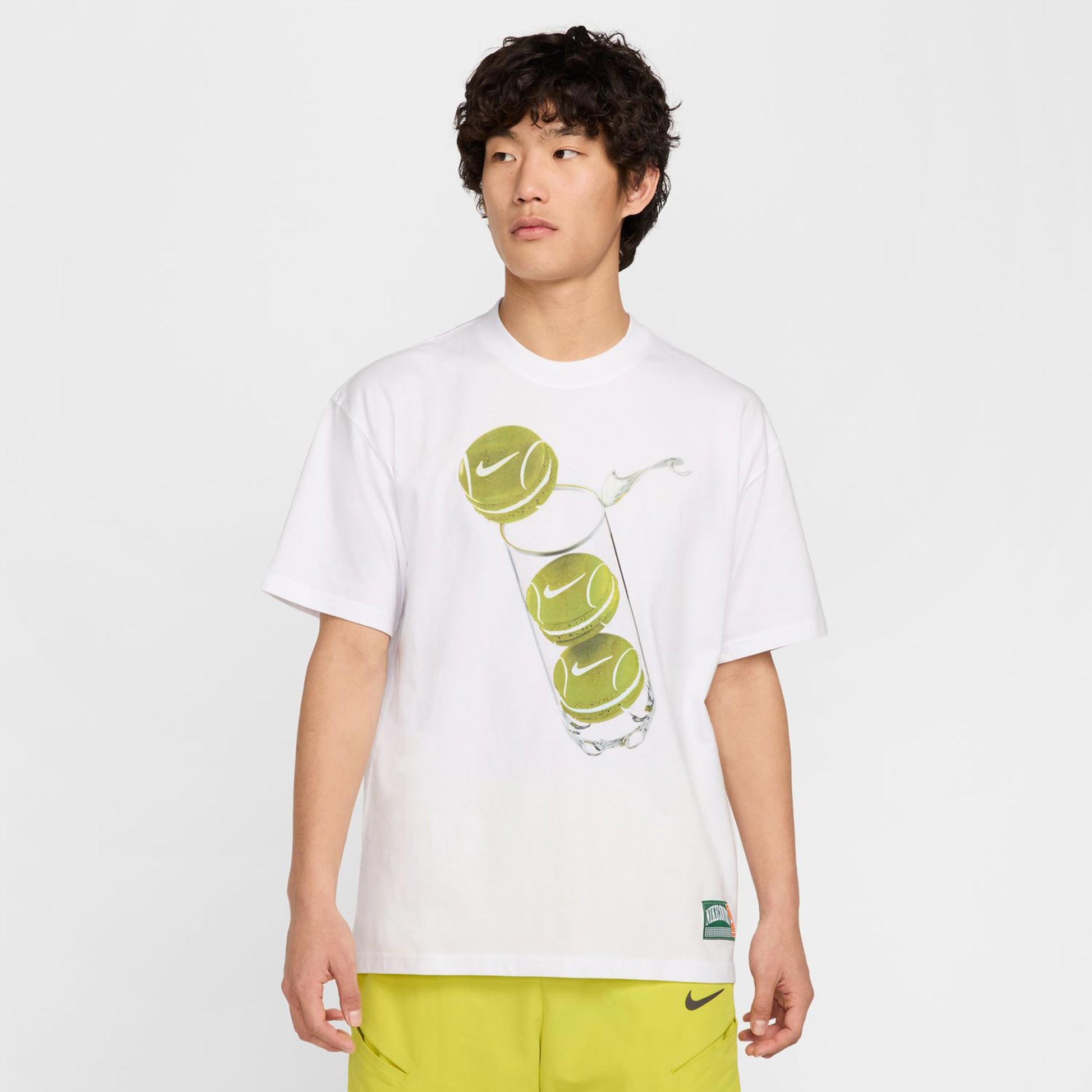 Nike Court M90 French Open T-Shirt Herren-Weiß