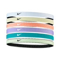 Nike Flex Classic Haarband 6er Pack-Lila,Weiß