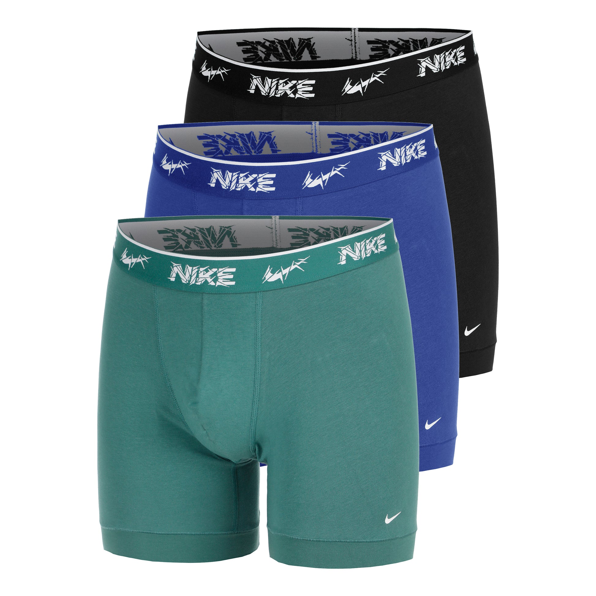 Nike Everyday Cotton Stretch Boxer Short 3er Pack Herren - mehrfarbig, schwarz