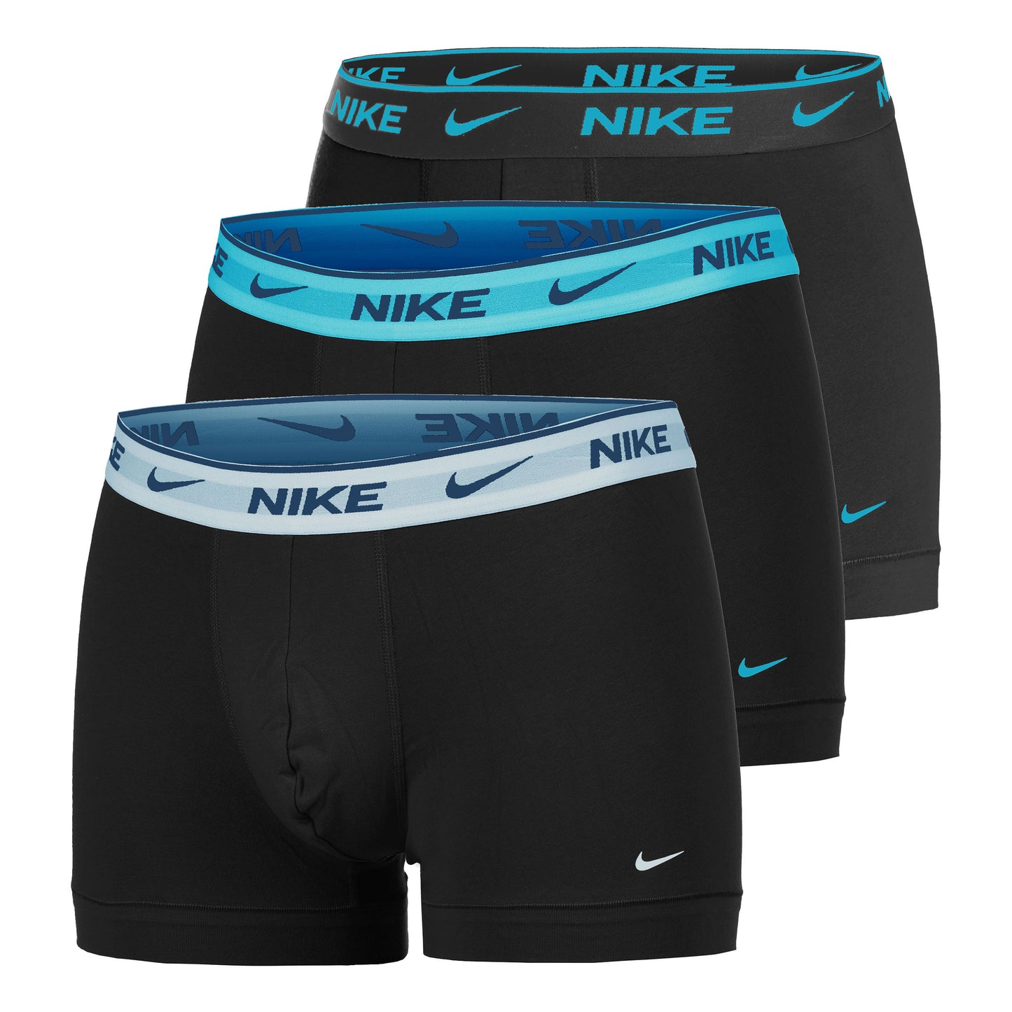 Nike Everyday Stretch Trunk Boxer Short 3er Pack Herren - schwarz, blau