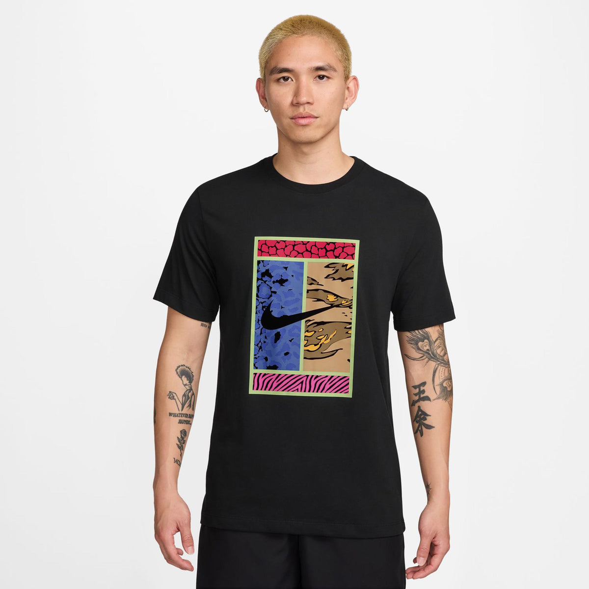 Nike Court Dri-Fit Court T-Shirt Herren-Schwarz,Mehrfarbig