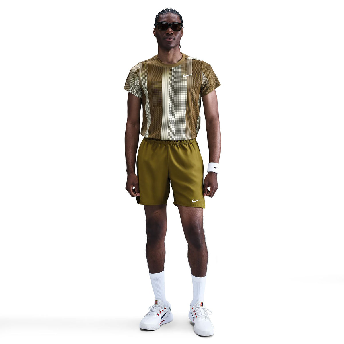 Nike Court Victory Dri-Fit 7in Shorts Herren - oliv