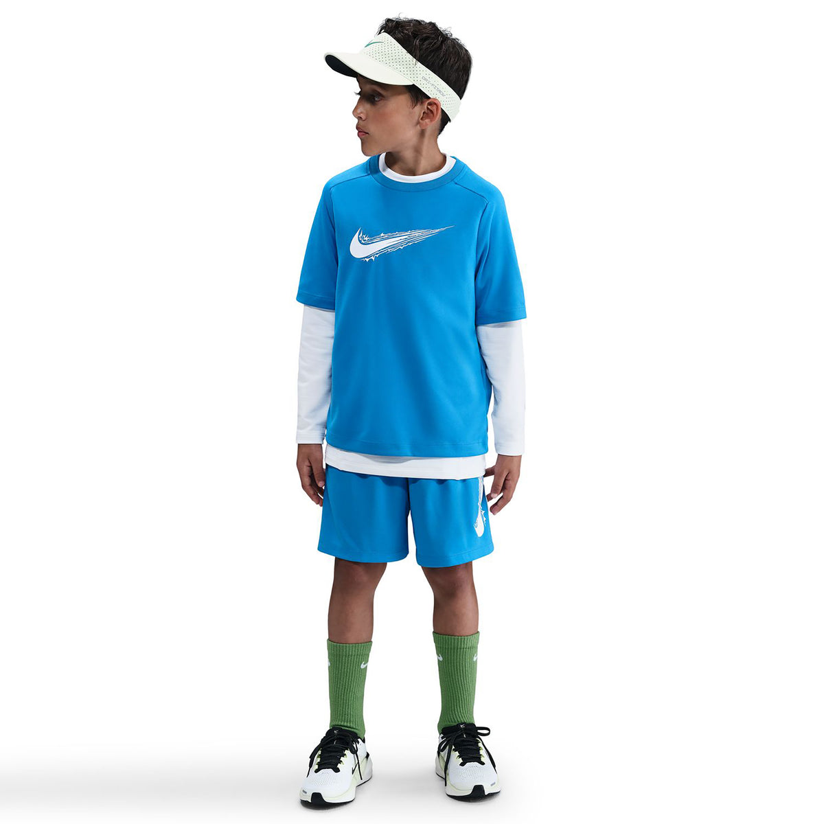 Nike Dri-Fit Multi T-Shirt Kinder-Blau