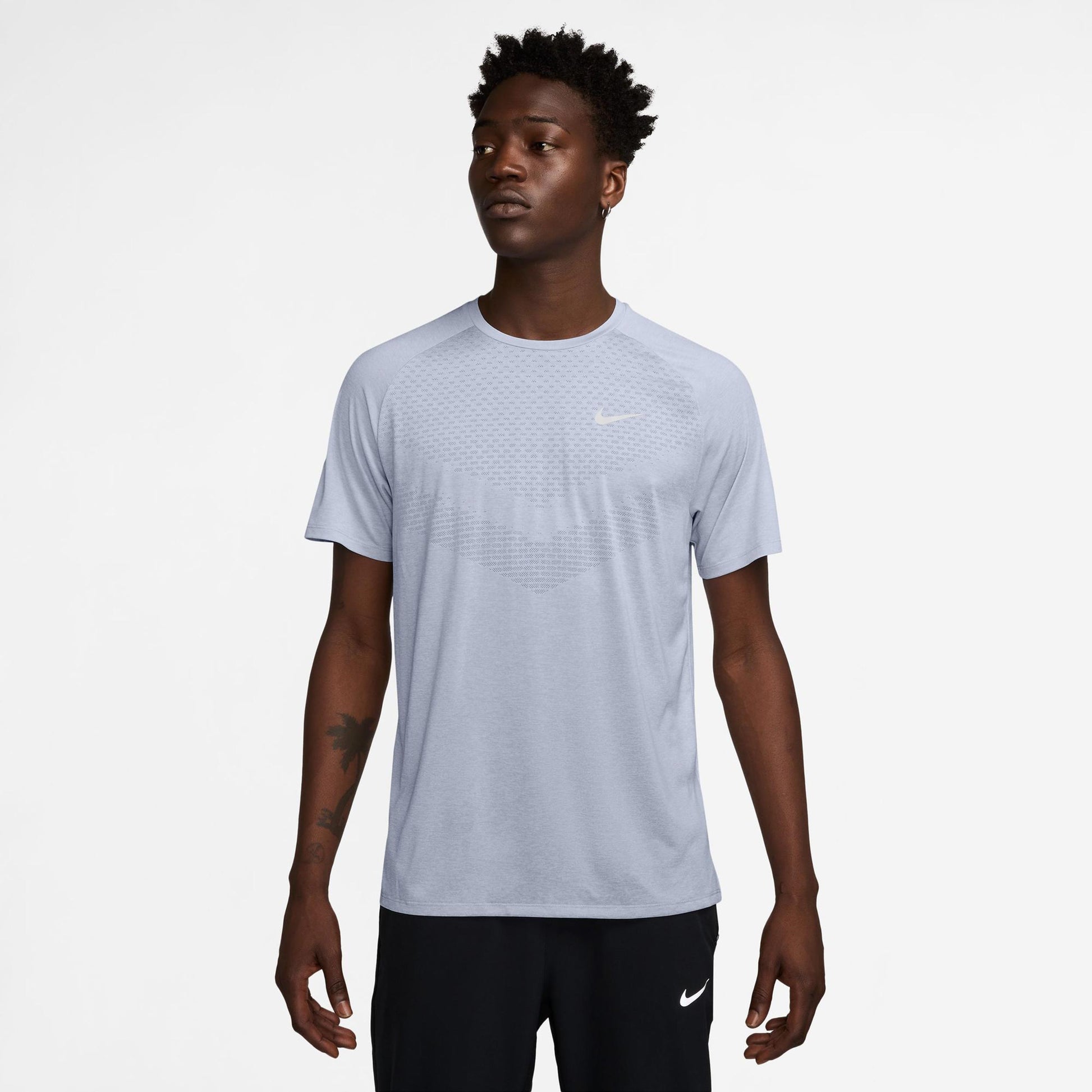 Nike Stride Laufshirt Herren - grau, grau