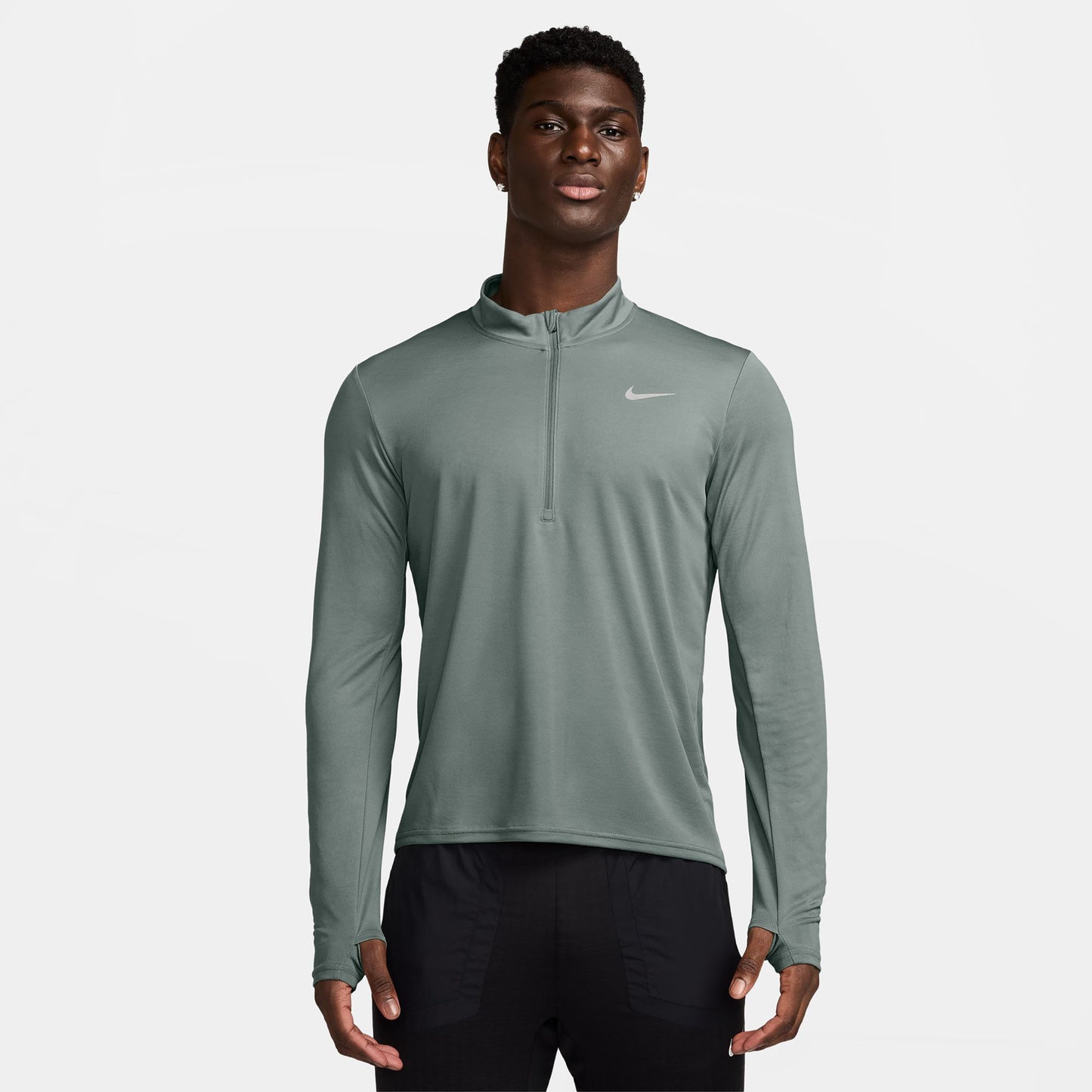 Nike Pacer Half-Zip Laufshirt Herren - salbei