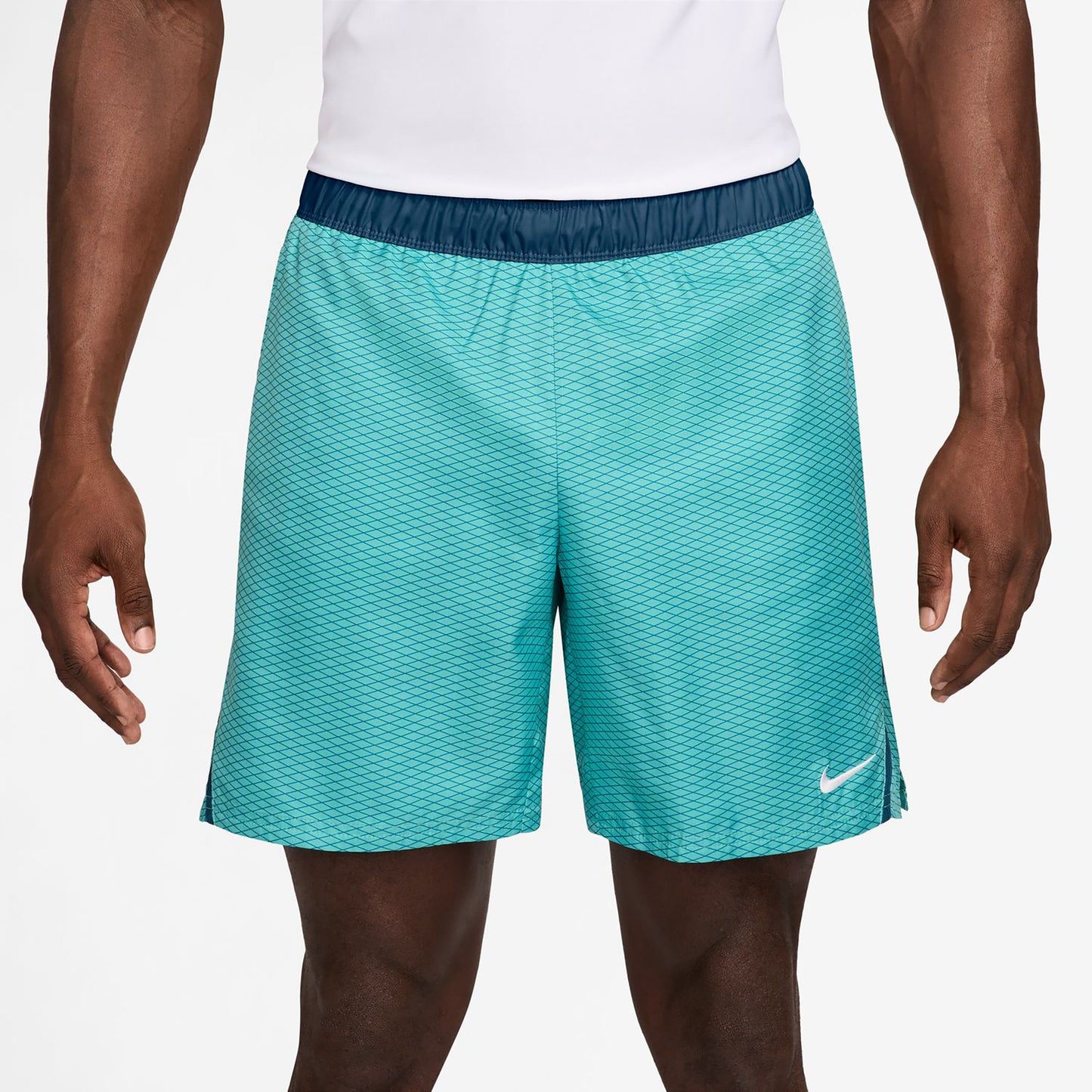 Nike Court Victory Dri-Fit 7in Aop Shorts Herren - türkis, petrol