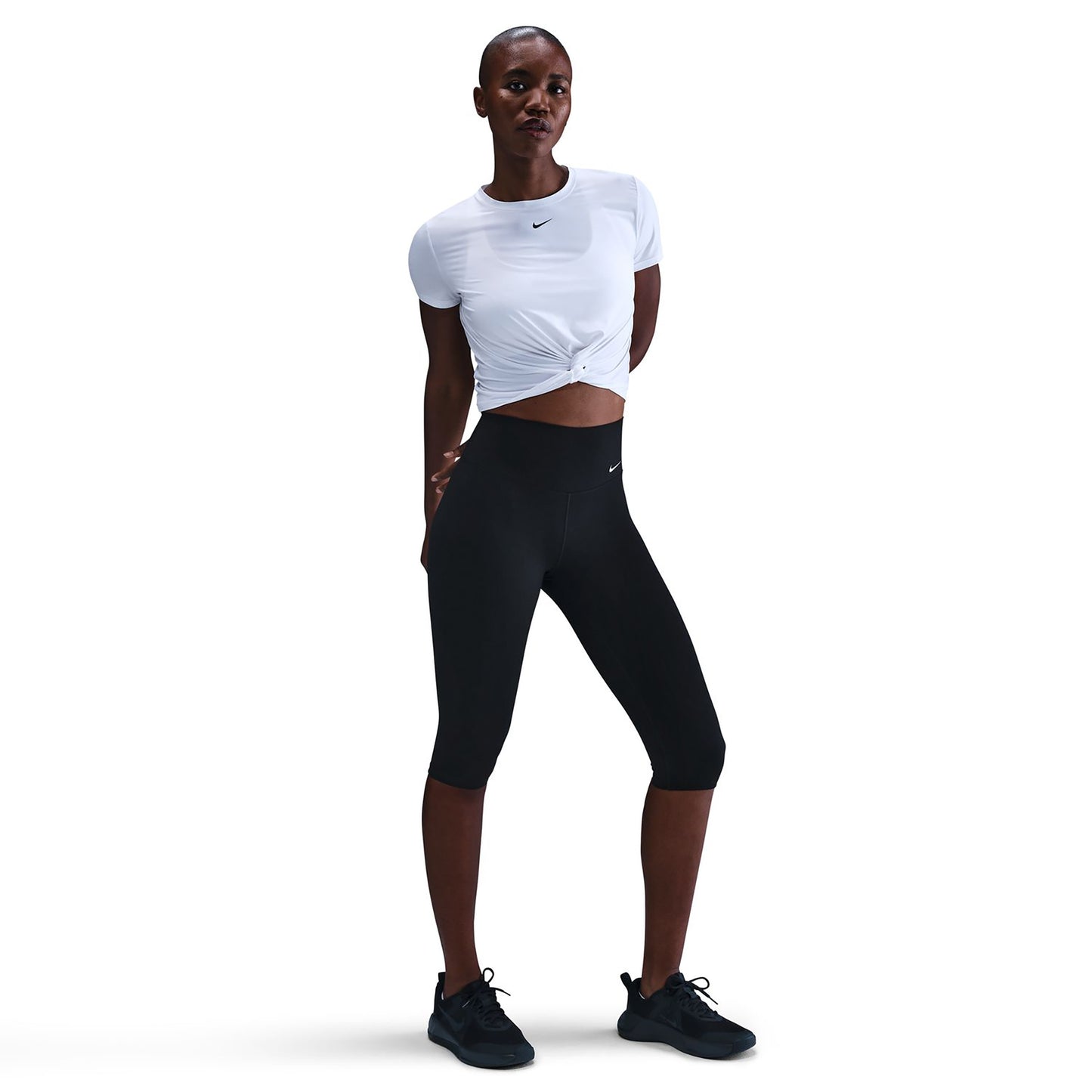 Nike Dri-Fit One Tight Damen - schwarz, weiß
