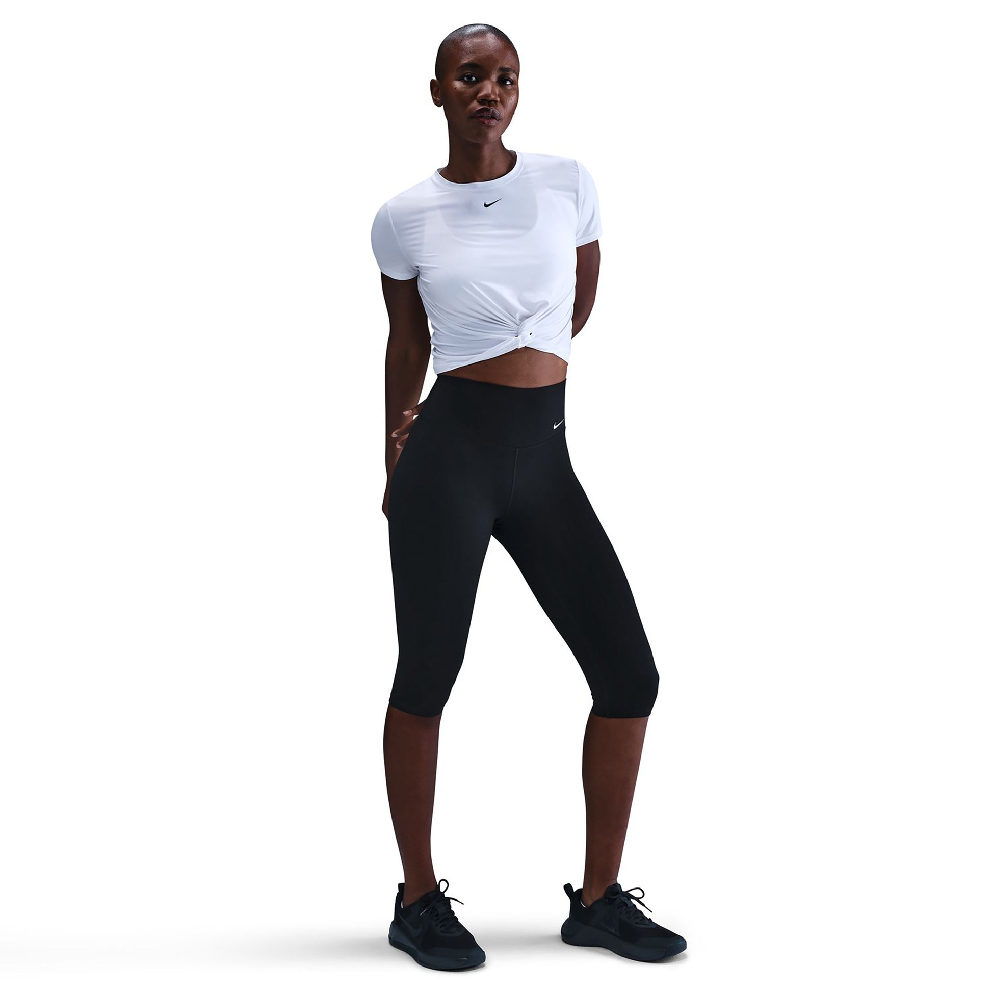 Nike Dri-Fit One Tight Damen - schwarz, weiß