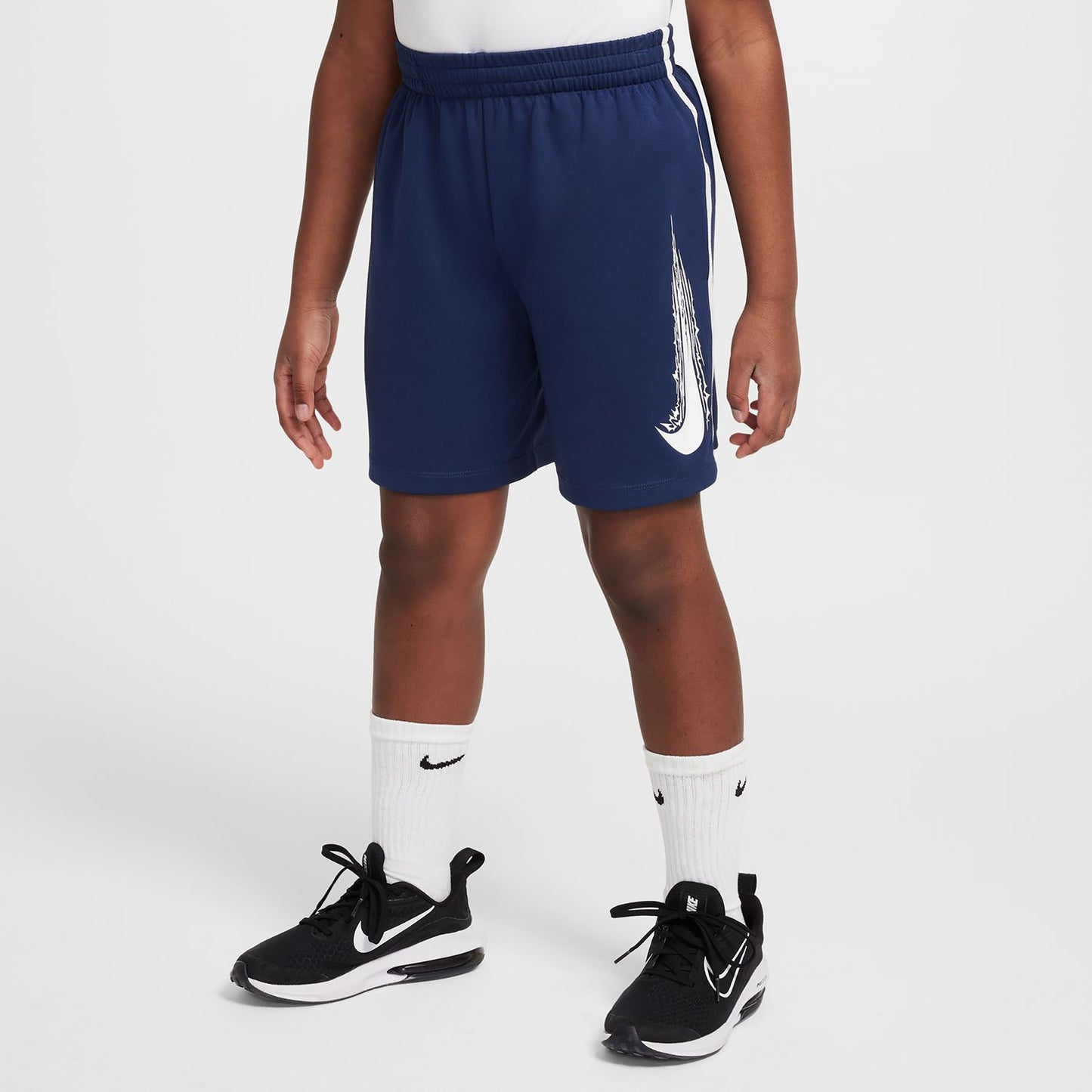 Nike Dri-Fit Multi Shorts Kinder - dunkelblau, weiß