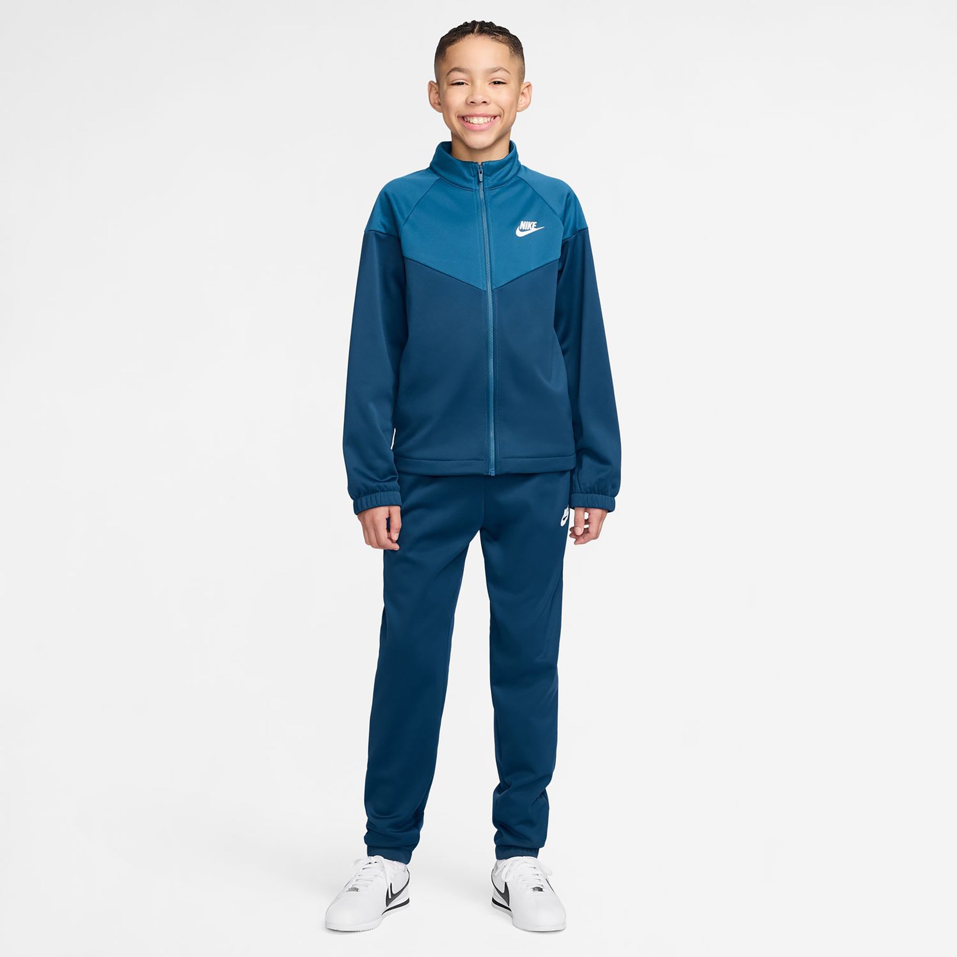 Nike Dri-Fit Full-Zip Trainingsanzug Kinder - petrol, blau