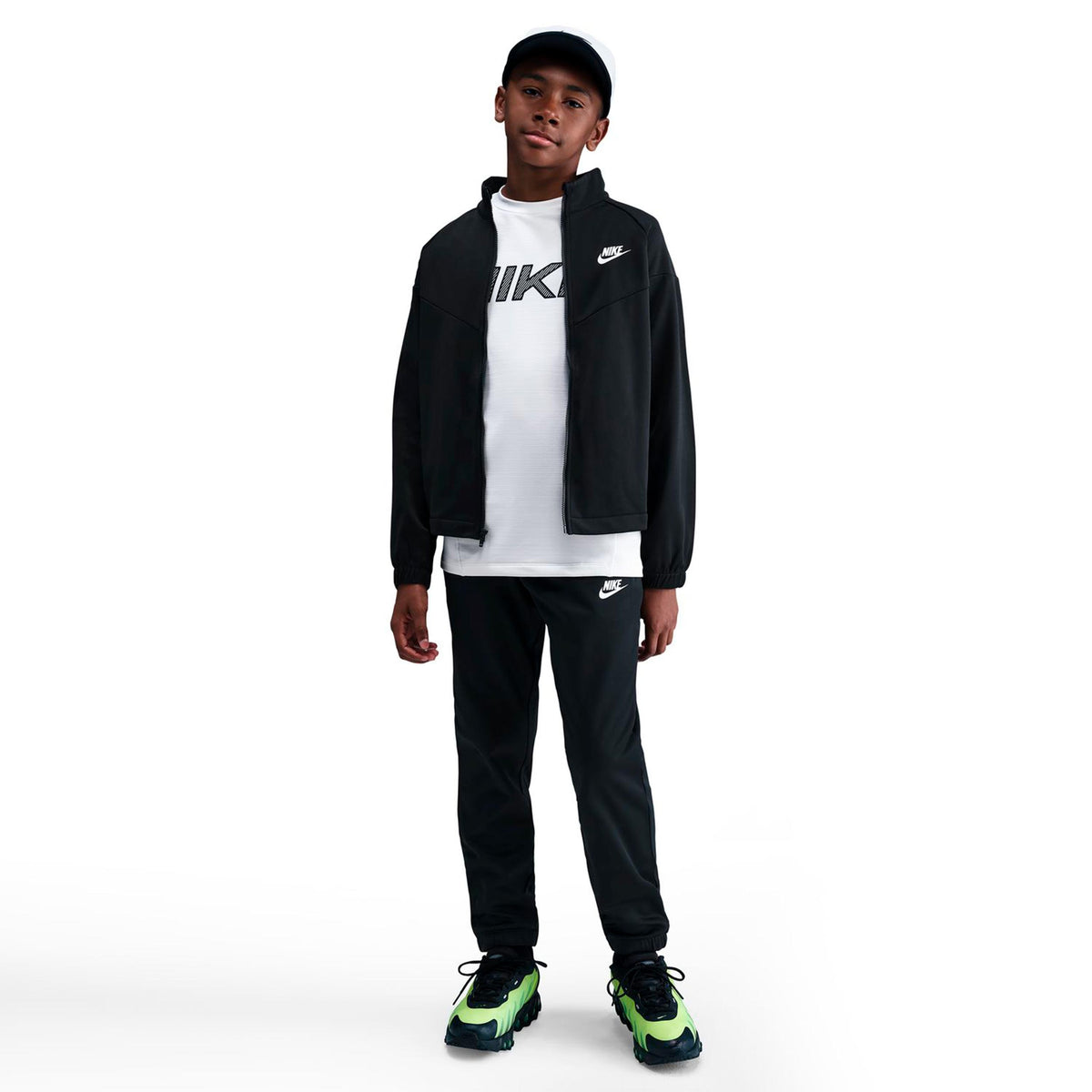 Nike Dri-Fit Full-Zip Trainingsanzug - schwarz, weiß
