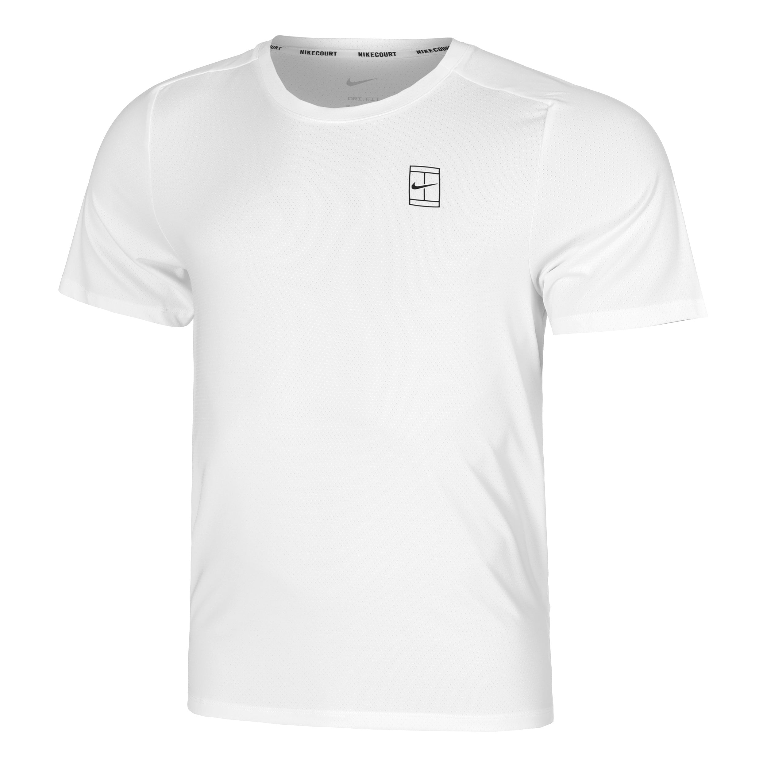 Nike Court Dri-Fit Advantage T-Shirt Herren-Weiß,Schwarz